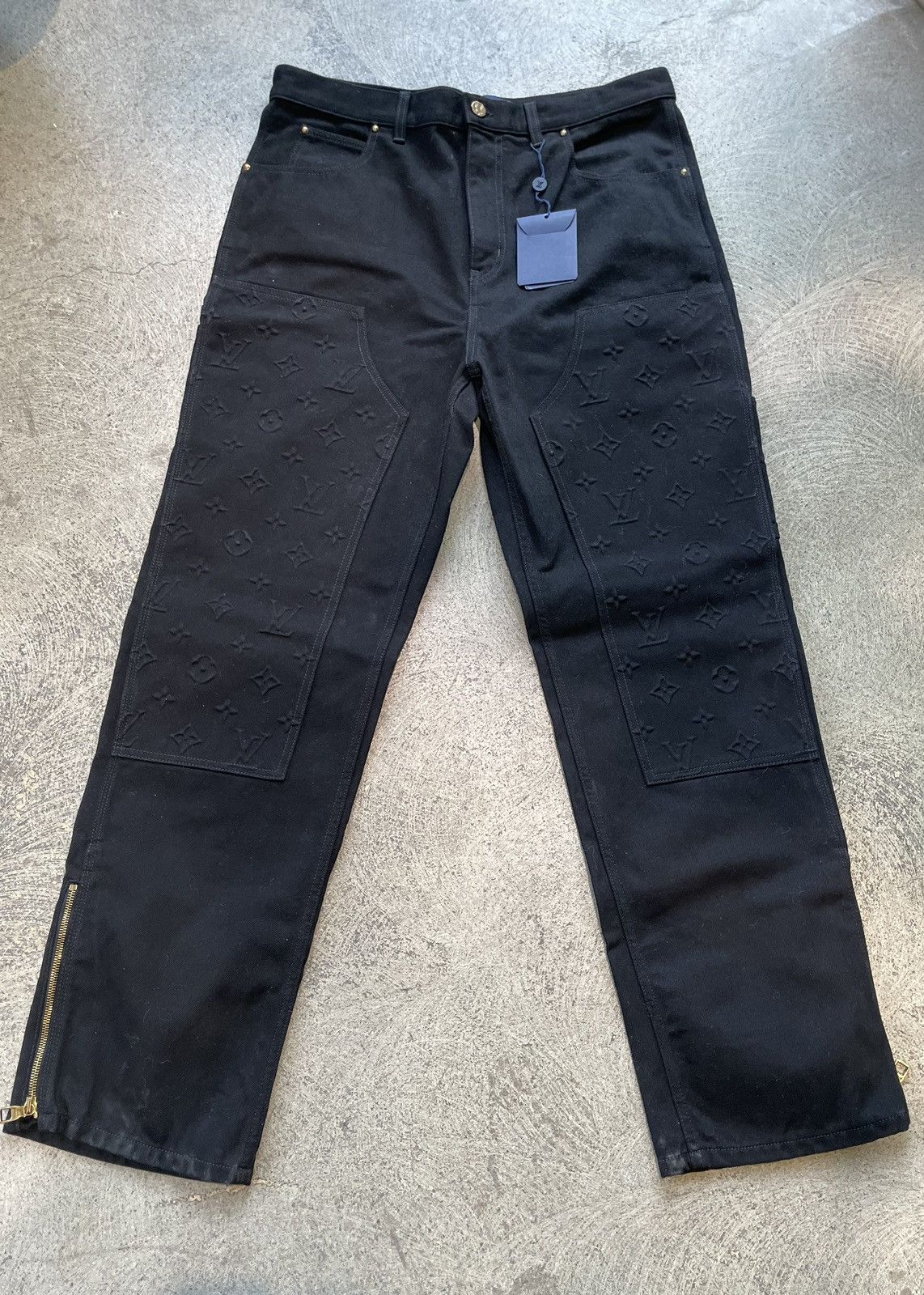 Louis Vuitton Louis Vuitton Monogram Double Knee Carpenter Jeans Size US 36 / EU 52 - 3 Thumbnail