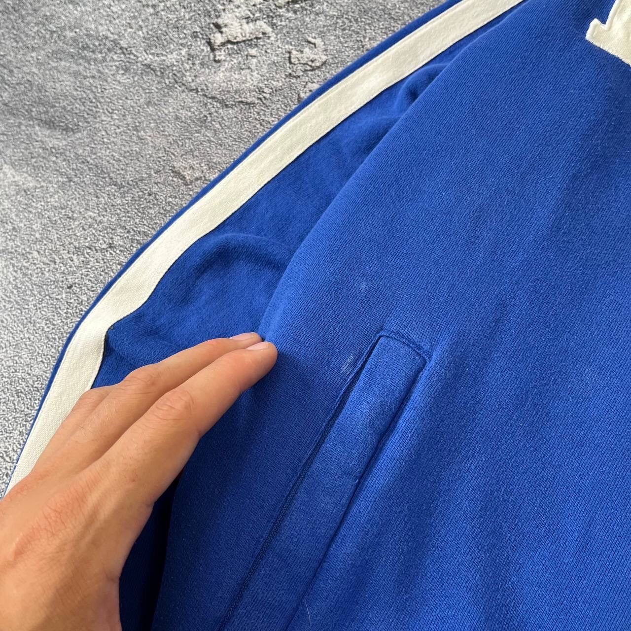 Other Y2K Rare 🇫🇷 Blue 10 Italia Team big center logo Soccer Zip Size US L / EU 52-54 / 3 - 6 Thumbnail