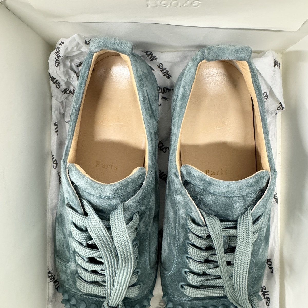 Christian Louboutin Christian Louboutin Louis Junior Spike Trainer Teal RRP £795 Size US 8.5 / EU 41-42 - 9 Thumbnail