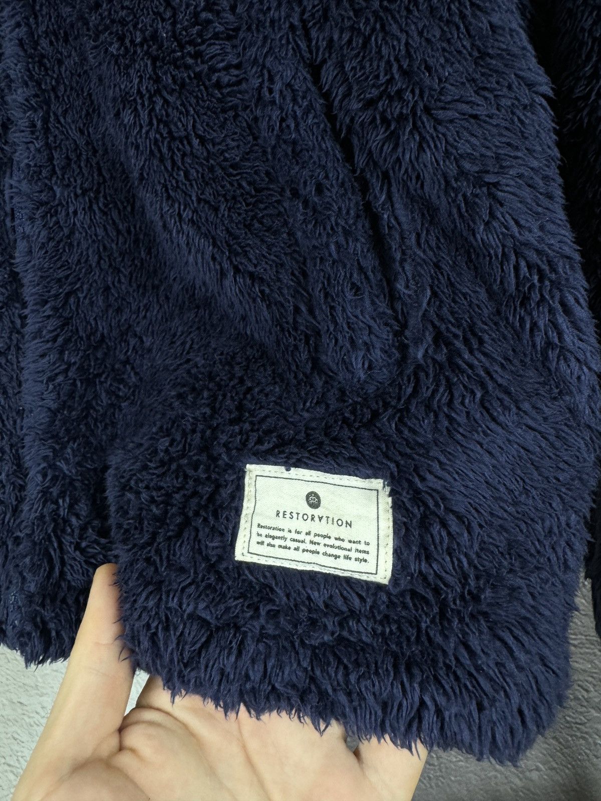Japanese Brand × Restoration Restoration Deep pile teddy fleece nylon fall winter hoodie Size US L / EU 52-54 / 3 - 6 Thumbnail