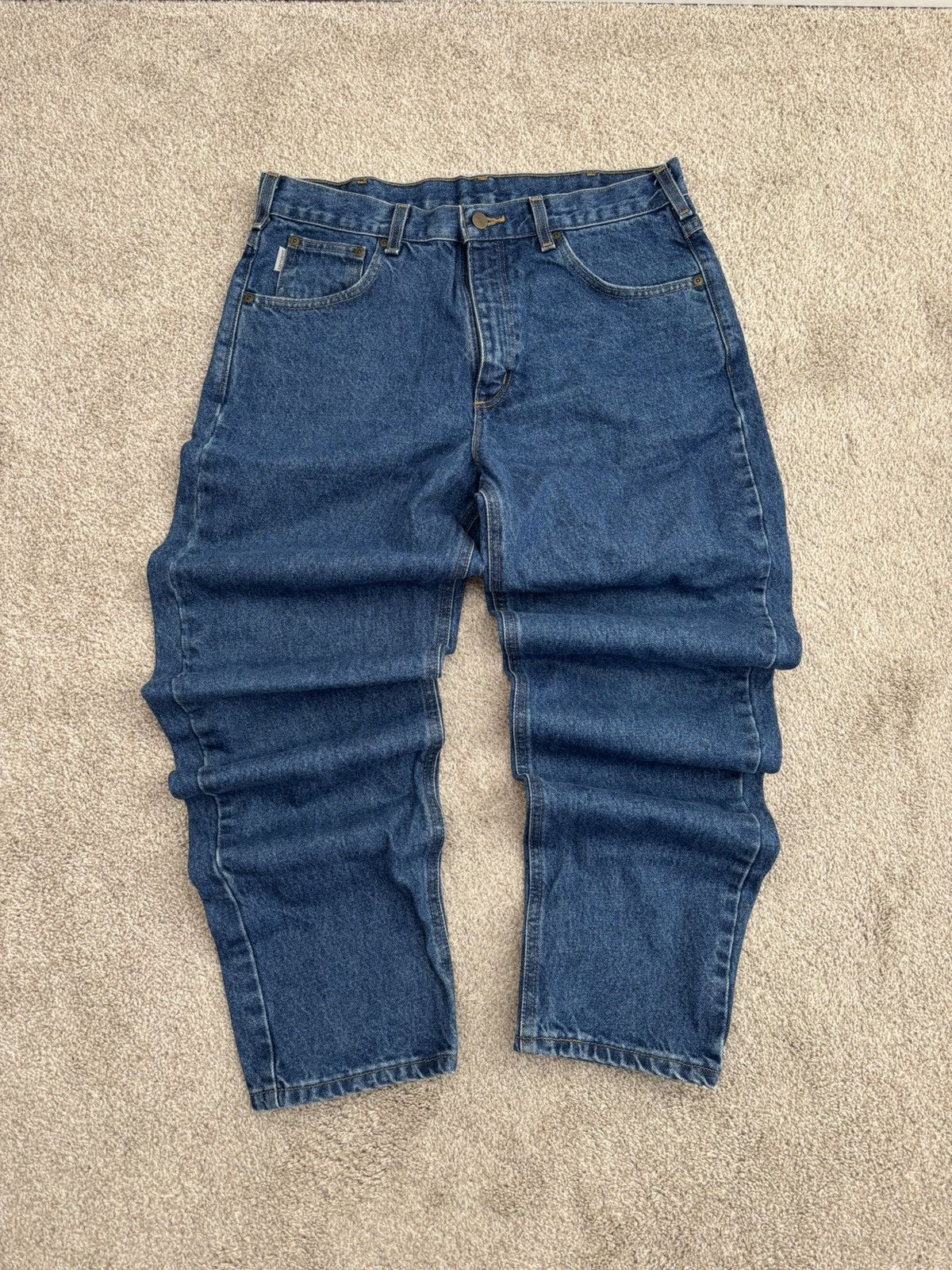 Carhartt Vintage Carhartt Denim Workwear Pants Size US 34 / EU 50 - 2 Thumbnail