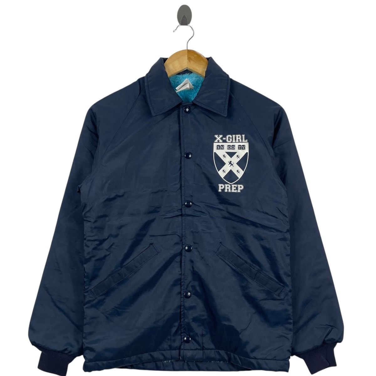 Vintage Vintage X-GIRL Sherpa Coach Jacket Size US S / EU 44-46 / 1 - 2 Thumbnail