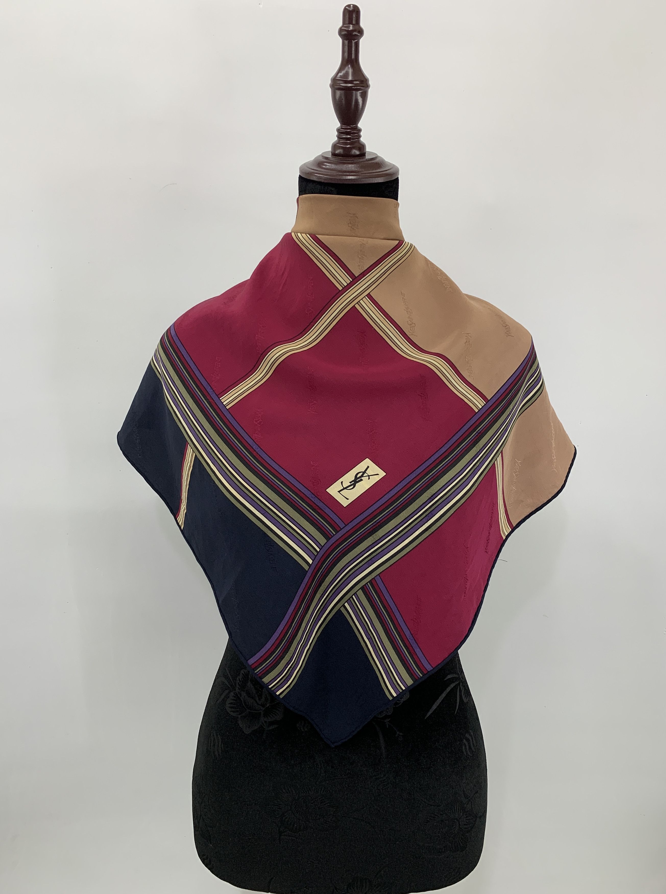 Vintage Yves Saint Laurent Scarf Wrap Scarves Shawl - SCA390