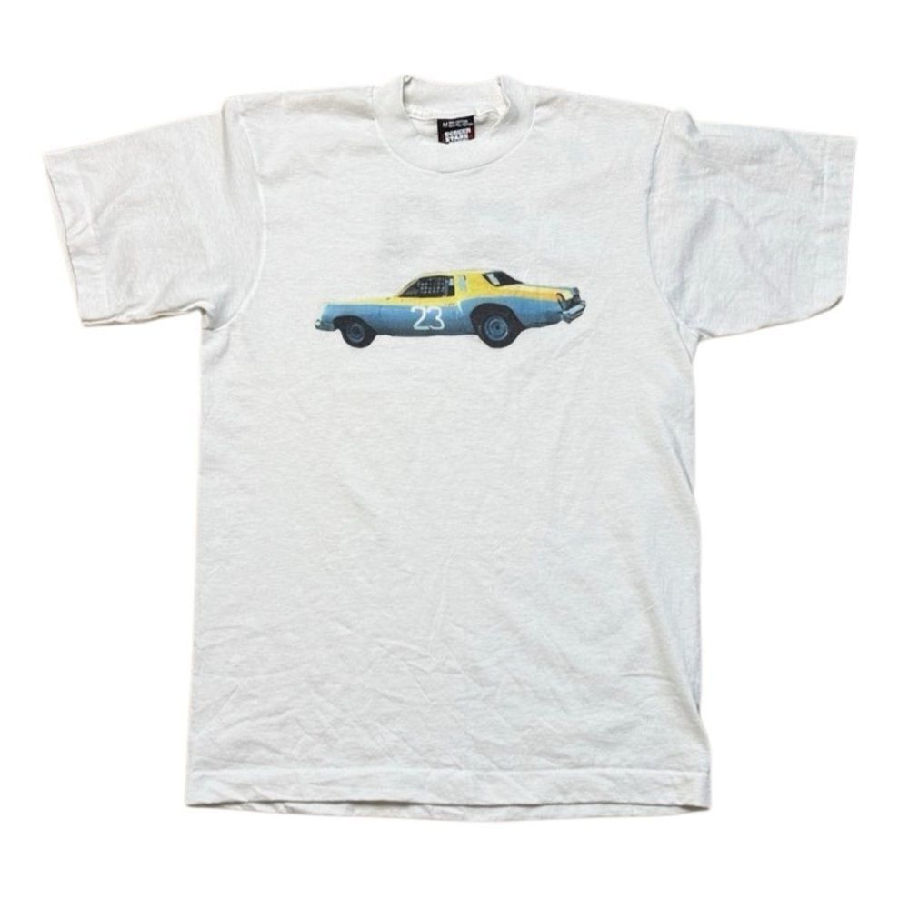 Vintage 80s Vintage Screen Stars NASCAR Monte Carlo White Graphic Ts Size US S / EU 44-46 / 1 - 1 Thumbnail