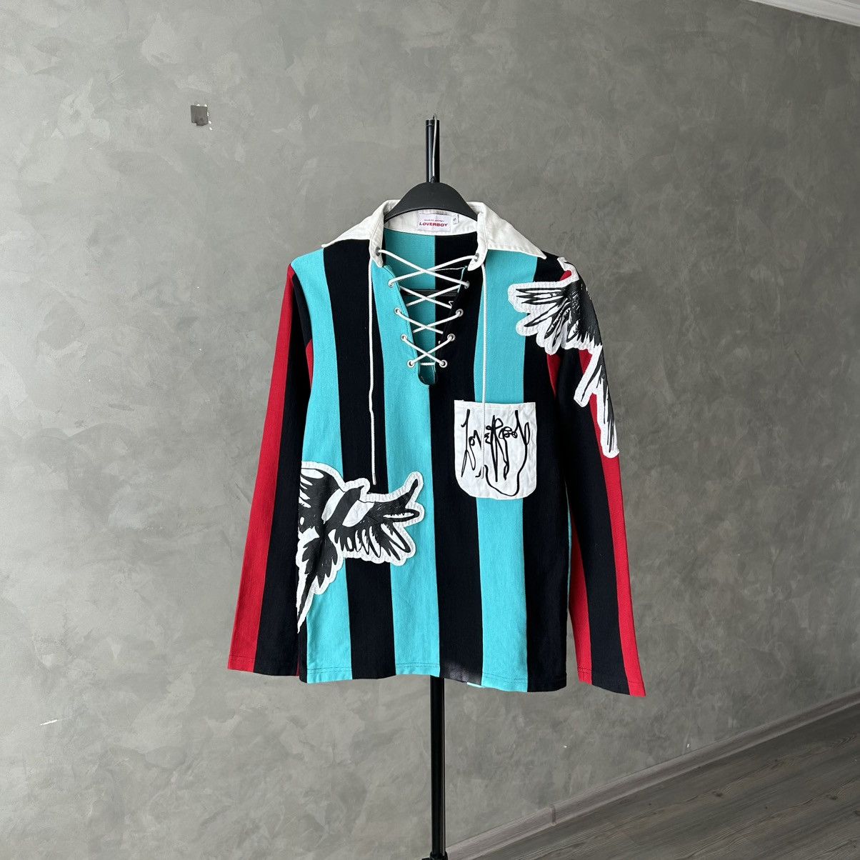 Charles Jeffrey LOVERBOY Charles Jeffrey Loverboy Magpie Striped Rugby Polo Size US S / EU 44-46 / 1 - 9 Thumbnail