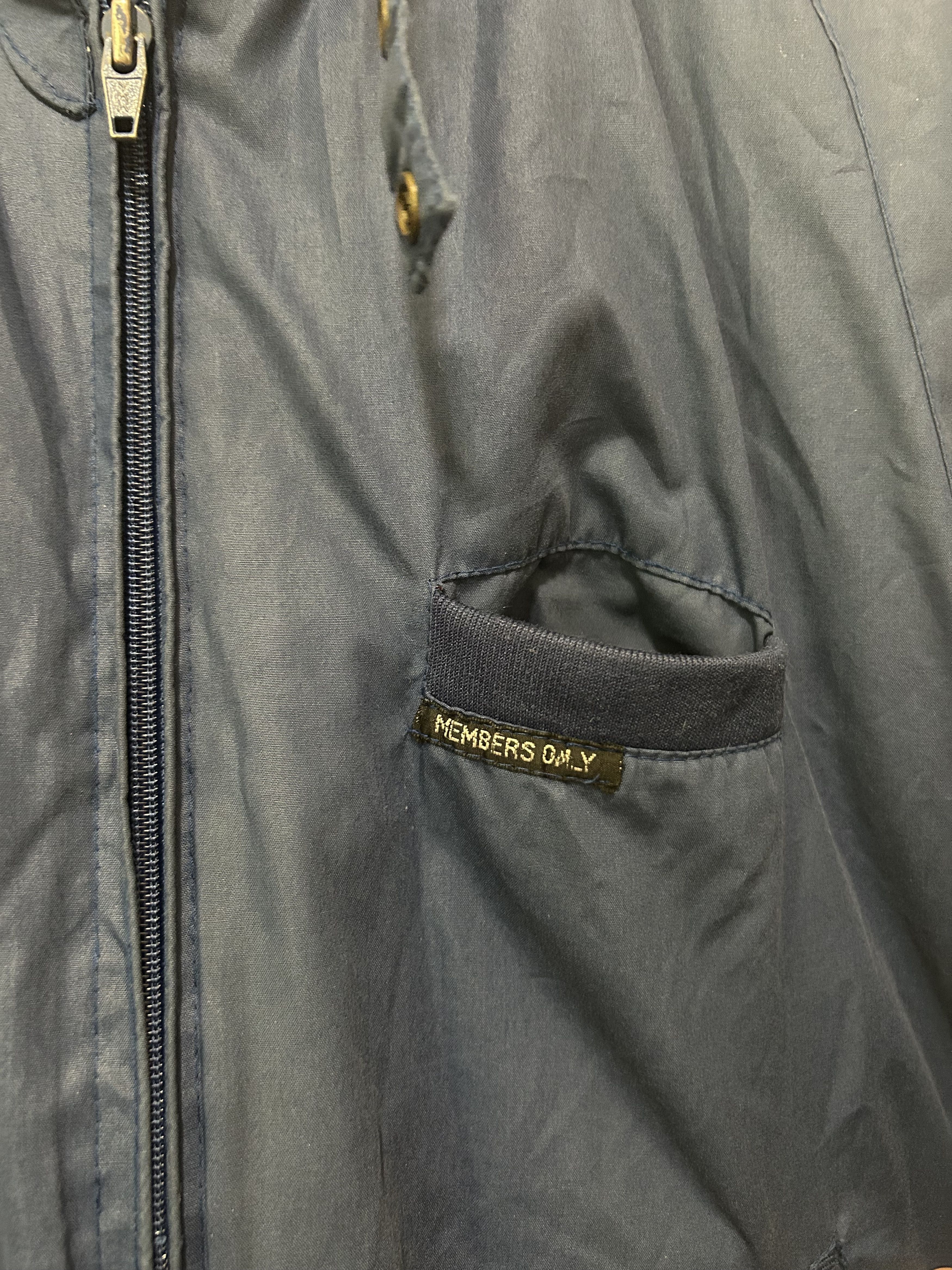 Members Only Vintage Members Only Bomber Jacket 46 XL Blue Lined 1980s Size US XL / EU 56 / 4 - 4 Thumbnail
