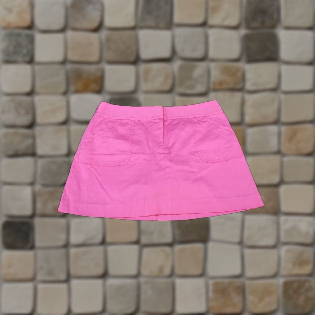 Lilly Pulitzer VINTAGE Lilly Pulitzer Skirt Womens 8 Pink Cotton Mini - Read Size 30" / US 8 / IT 44 - 1 Thumbnail