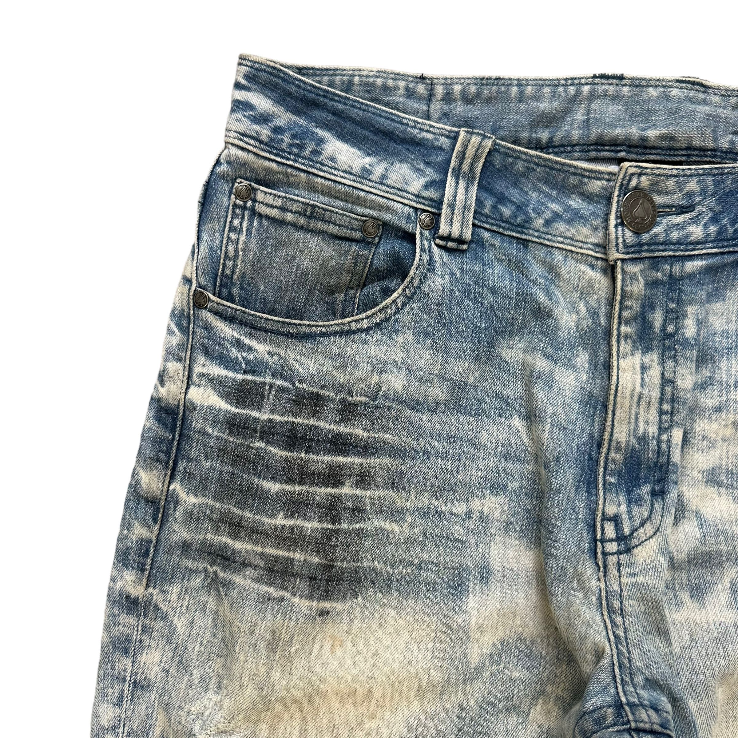 Japanese Brand MORE CORE DIVISION M.C.D WASHED DENIM PANTS #8508-012 Size US 37 - 3 Thumbnail