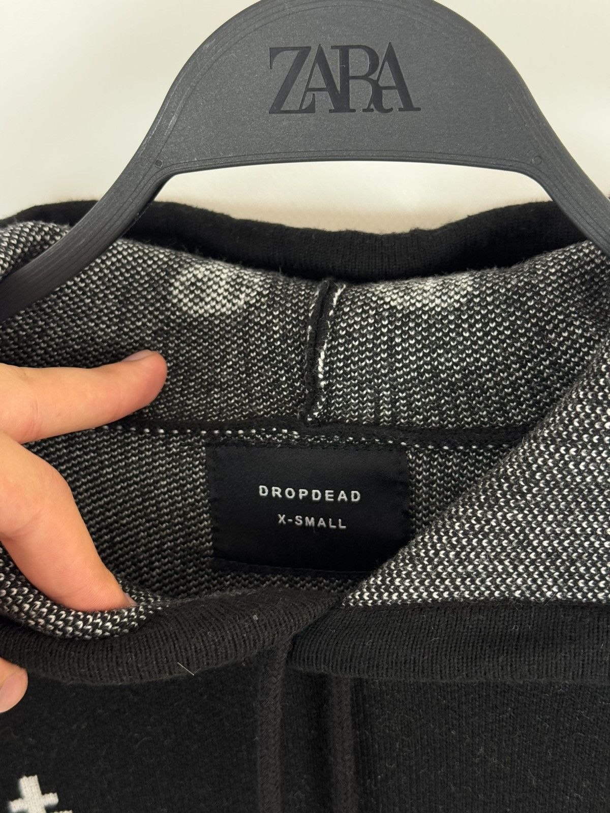 Drop Dead Drop Dead Blasphemy Knit Multi-Logo Hoodie Size US XS / EU 42 / 0 - 4 Thumbnail