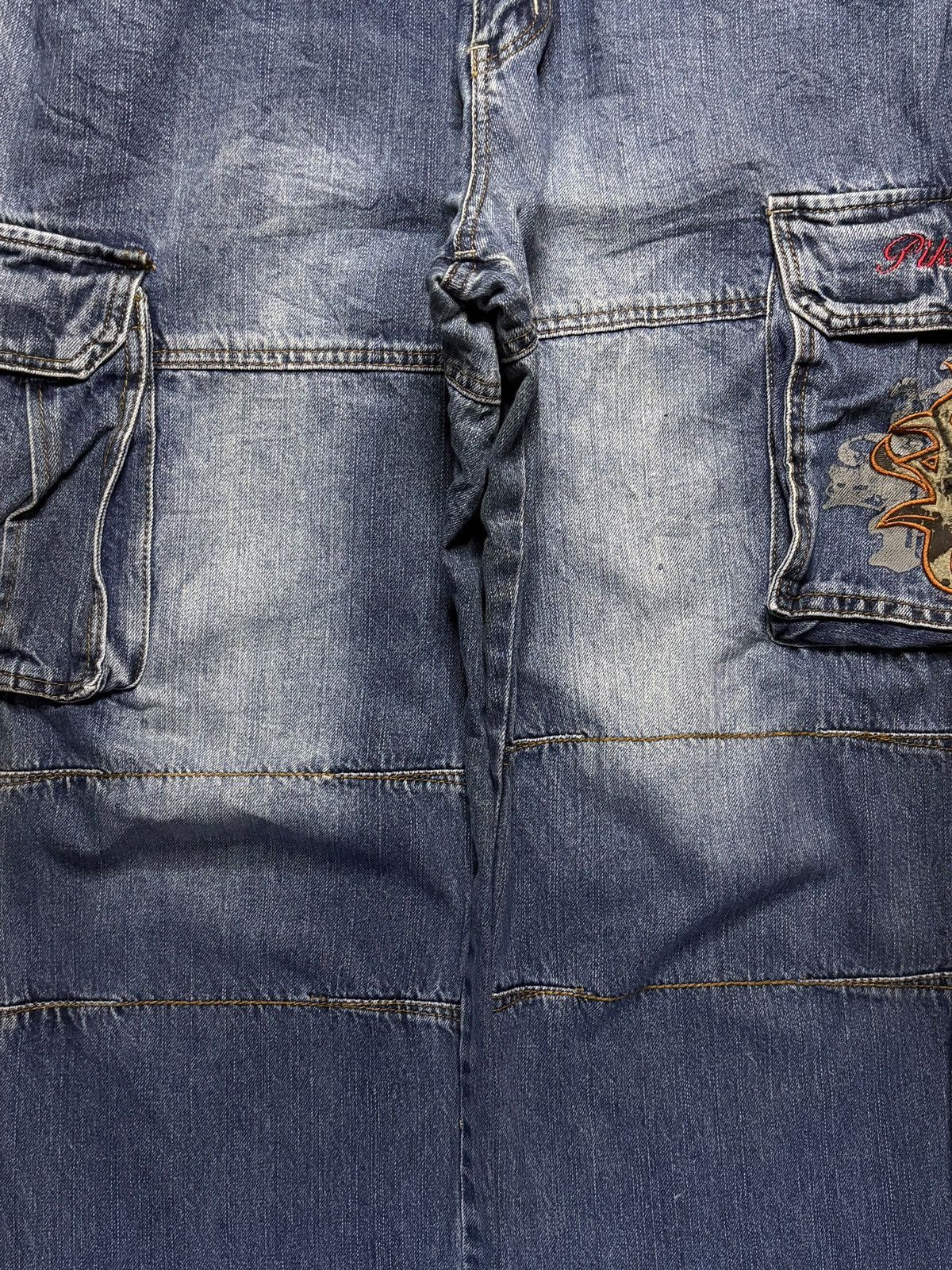 Japanese Brand Vintage Japanese Brand Mud Wash Baggy Cargo Jeans Size US 34 / EU 50 - 6 Thumbnail
