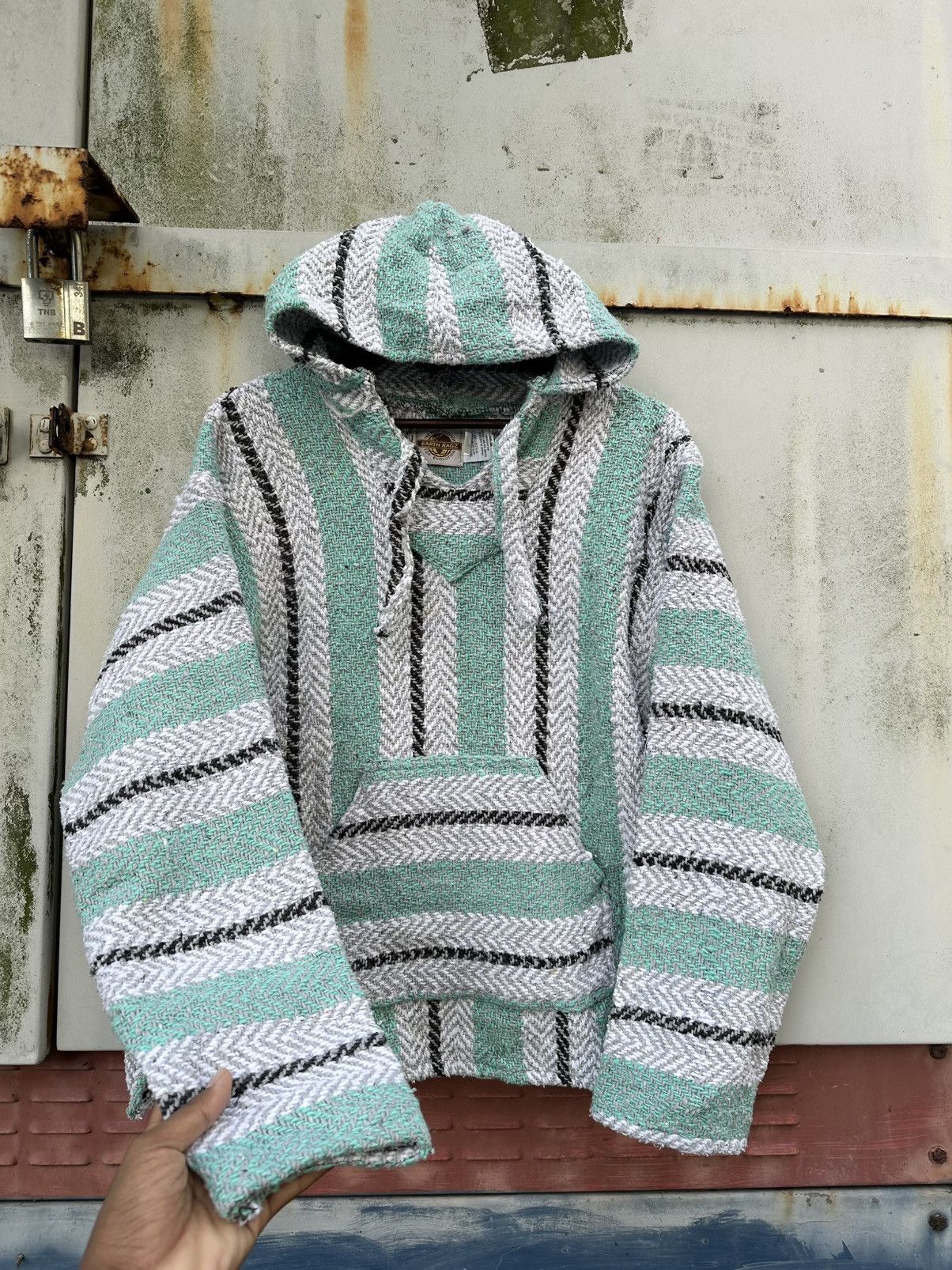 Earth Ragz 👹Vintage Earth Ragz Mexican Baja Drug Rug Pullover Jacket Size US M / EU 48-50 / 2 - 6 Thumbnail