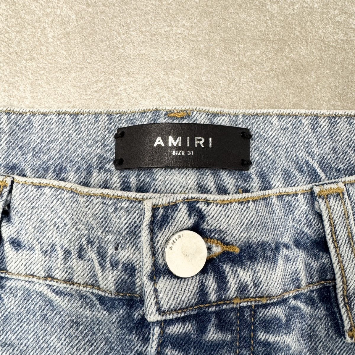 Amiri Amiri Straight Leg Paint Splatter Jean Blue & Multi RRP £790 Size US 30 / EU 46 - 8 Thumbnail