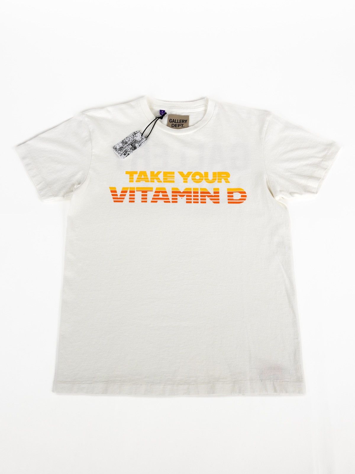 image of Gallery Dept. Vitamin D Tee in White, Men's (Size Small)