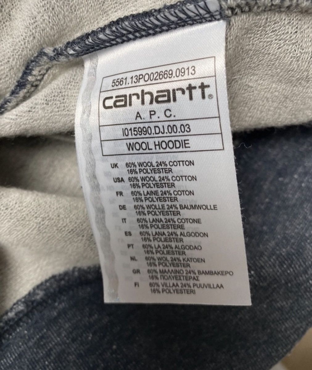 Carhartt Wip x APC Size XL Zip-Up Hoodie used