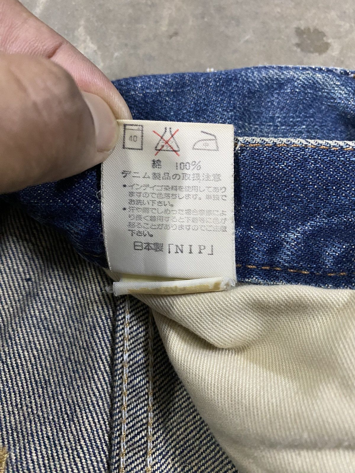 JNCO × Jean × Wrangler Vintage Wrangler Blue Bell Cropped Rusty Jeans @272 Size US 32 / EU 48 - 13 Thumbnail