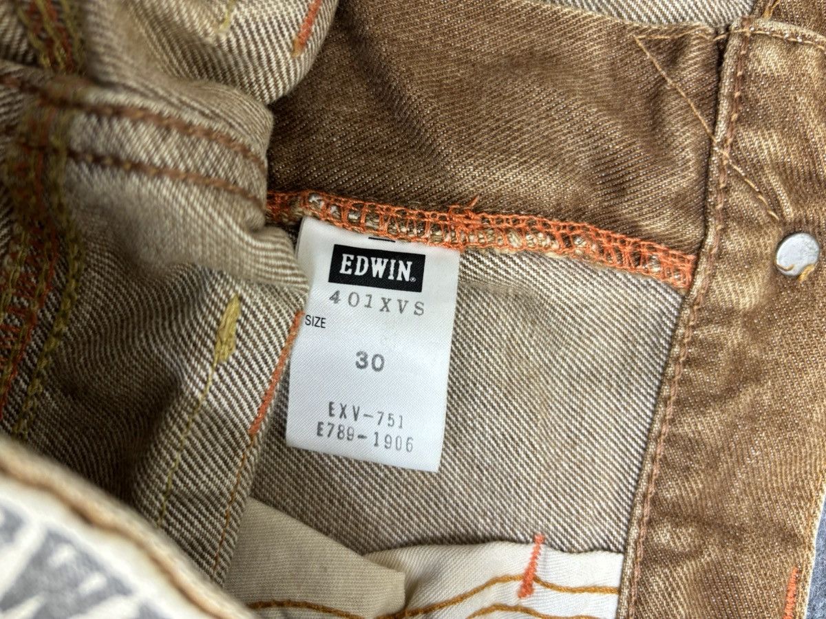Edwin 💥Rare Colour💥Edwin 401XVS Rust Flare Cinch Back Denim F492 Size US 33 - 25 Thumbnail