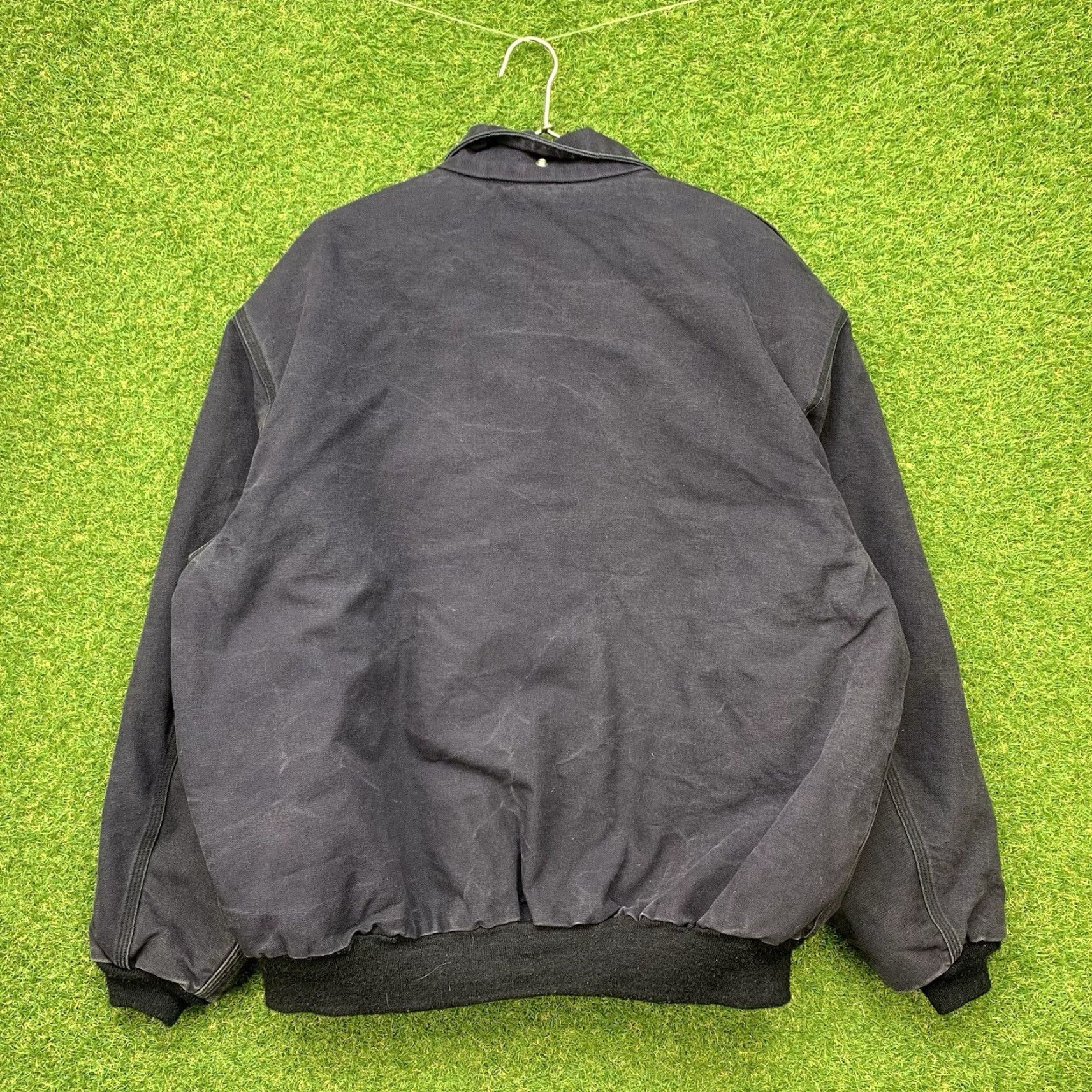 Carhartt VINTAGE Carhartt Jacket Mens 2XL Blue Flame Resistant Full Zip Workwear Lined Y2K FR Bomber Jacket All Seasons Pockets Regular Mens Concrete Size US XXL / EU 58 / 5 - 2 Thumbnail