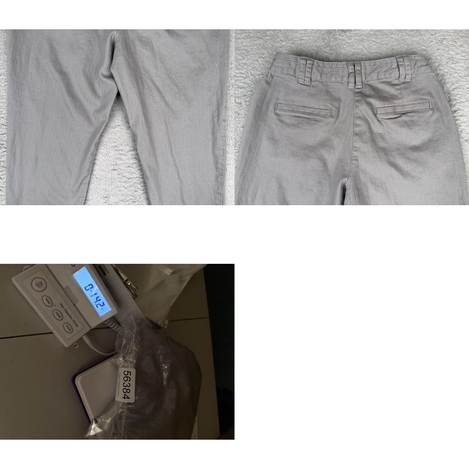 Denime Wombat Womens Jeans Crop Mid Rise 8 Gray Regular Fit Denim 26x22 Size 30" / US 8 / IT 44 - 10 Thumbnail