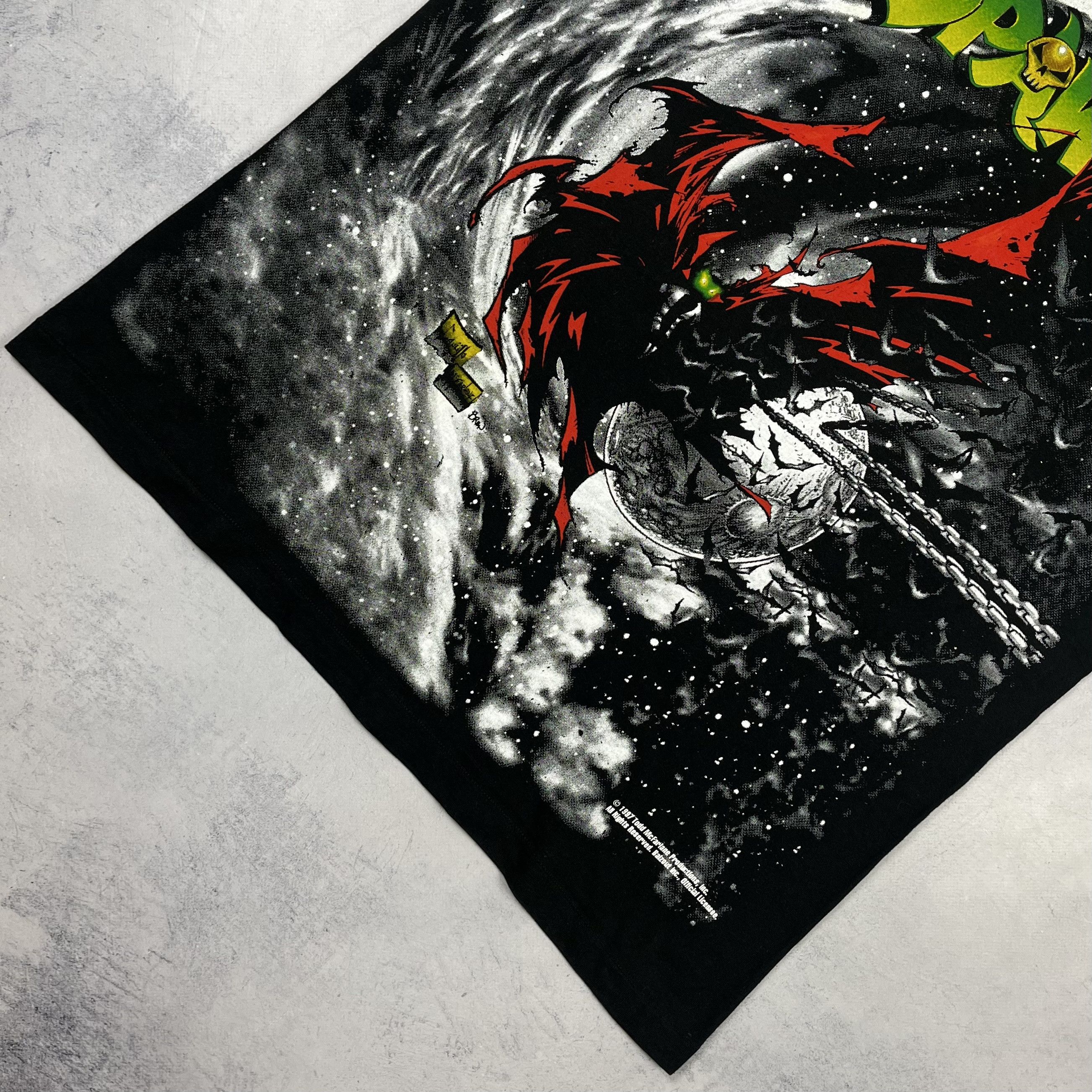 Vintage Spawn Movie Rare All Over Print T Shirt 1997