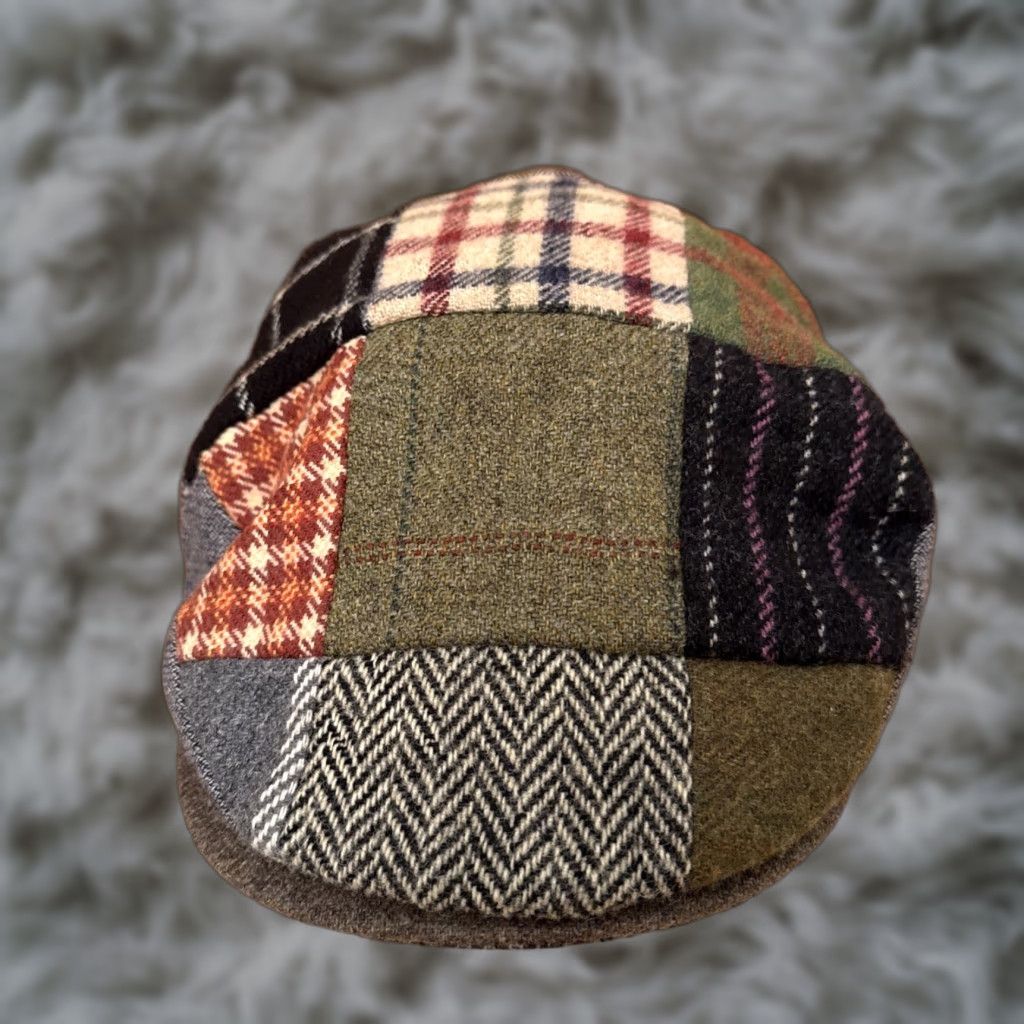 Orvis VINTAGE Orvis Hat Cap Newsboy L Wool Patchwork Made Ireland Peaky Blinders Men Size ONE SIZE - 1 Thumbnail