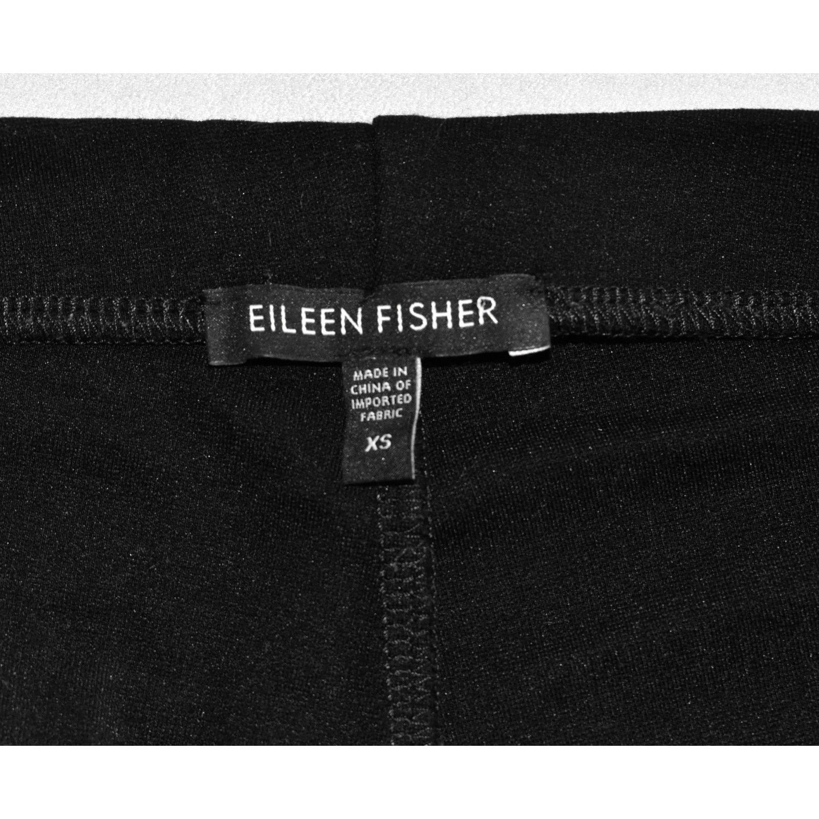 Eileen Fisher EILEEN FISHER Rayon/Nylon Elastic Waist Straight Pants Sz XS Size 25" / US 0 / IT 36 - 5 Thumbnail