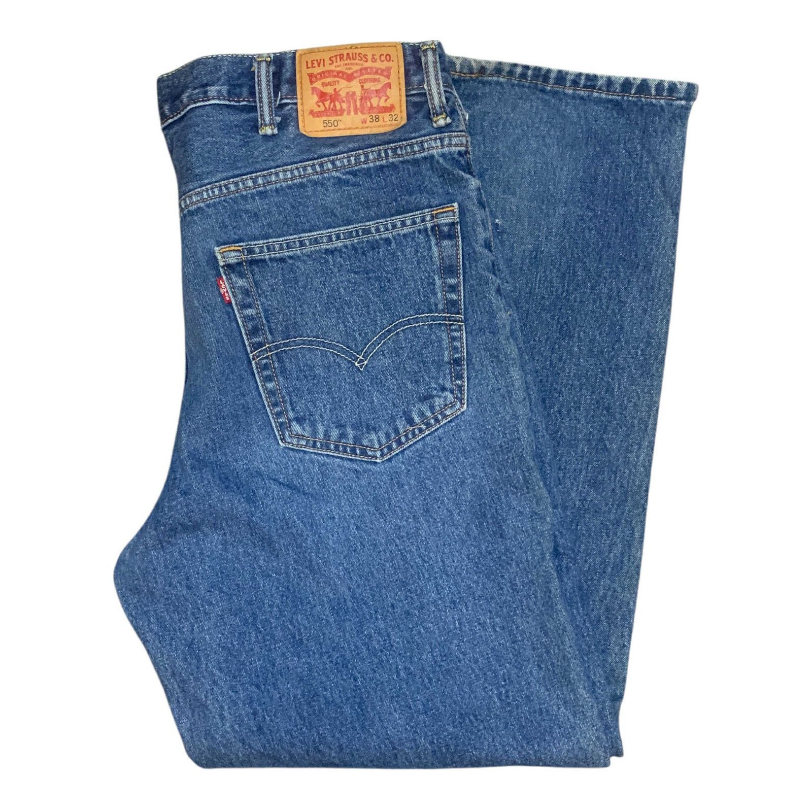 Levi's Levi's 550 Jeans Relaxed Straight Regular Tapered 38x32 Size US 38 / EU 54 - 8 Thumbnail