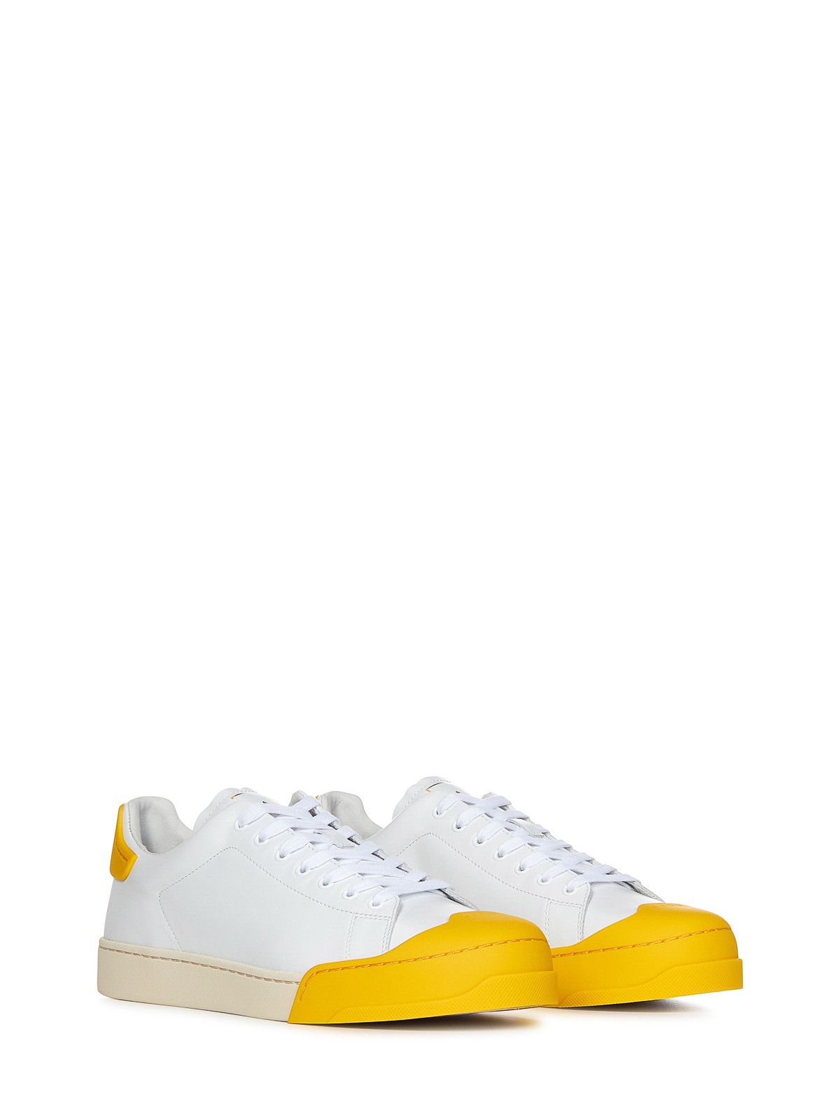 Marni o1y0225 Low-Top Sneakers in White/Yellow Size US 8 / EU 41 - 2 Thumbnail