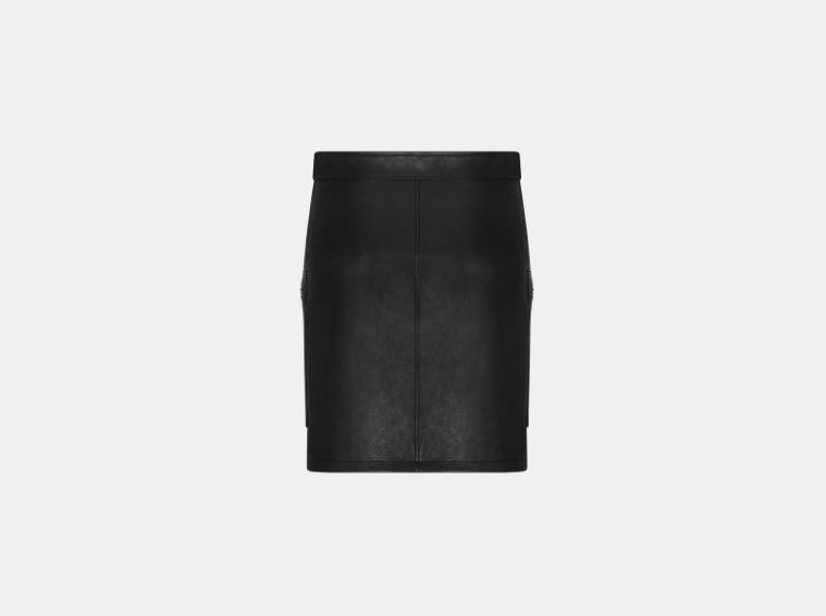 Dior o1w1db10925 445J41 Zip Mini Skirt in Black Size 27" / US 4 / IT 40 - 2 Thumbnail