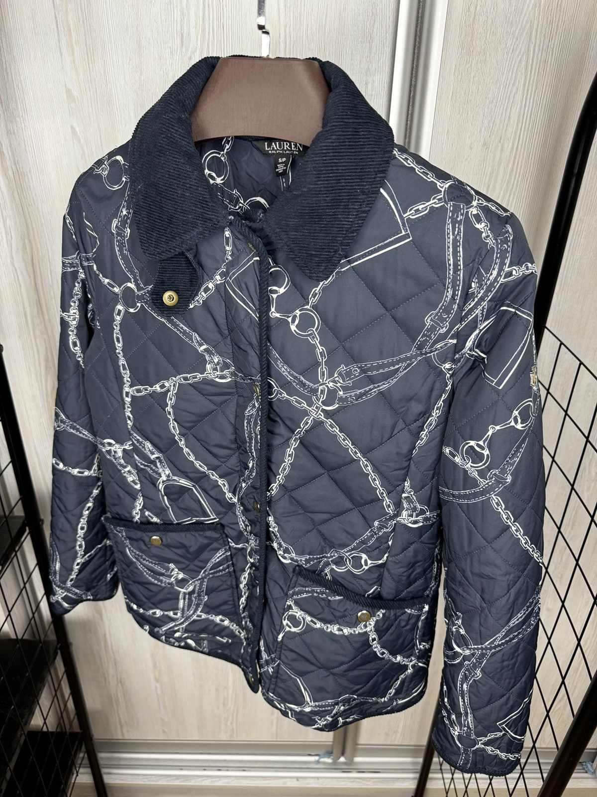 Lauren Ralph Lauren LAUREN RALPH LAUREN Black label Belting Print Quilted Jacket Size S / US 4 / IT 40 - 9 Thumbnail