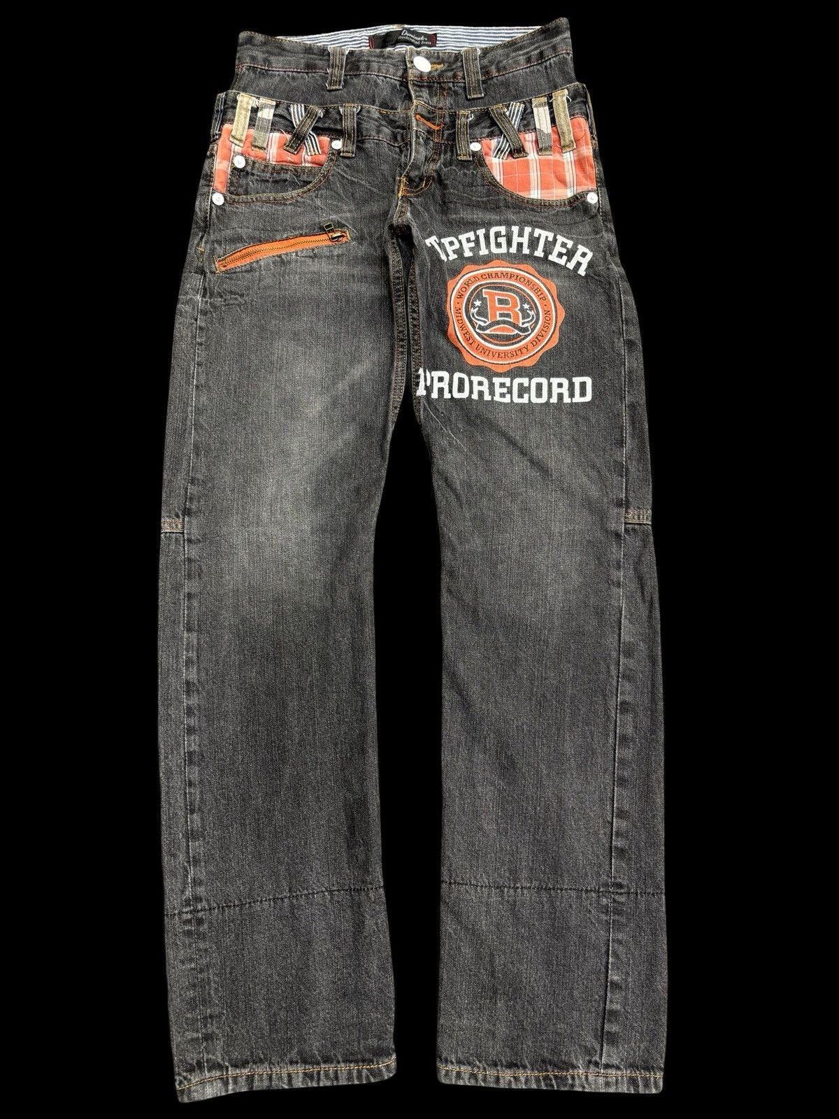 Japanese Brand 💥Insane Double Waist💥Rare Dominate Black Wash Denim F526 Size US 30 / EU 46 - 1 Thumbnail