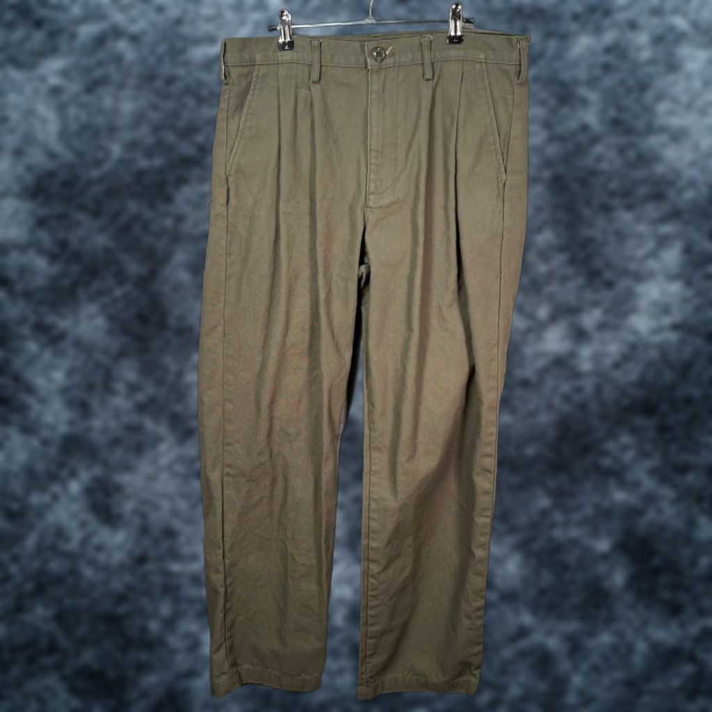 Freshjive Freshjive Mens 34 Olive Green Avenues Chino Pants Made In USA 100% Cotton Size US 34 / EU 50 - 1 Thumbnail