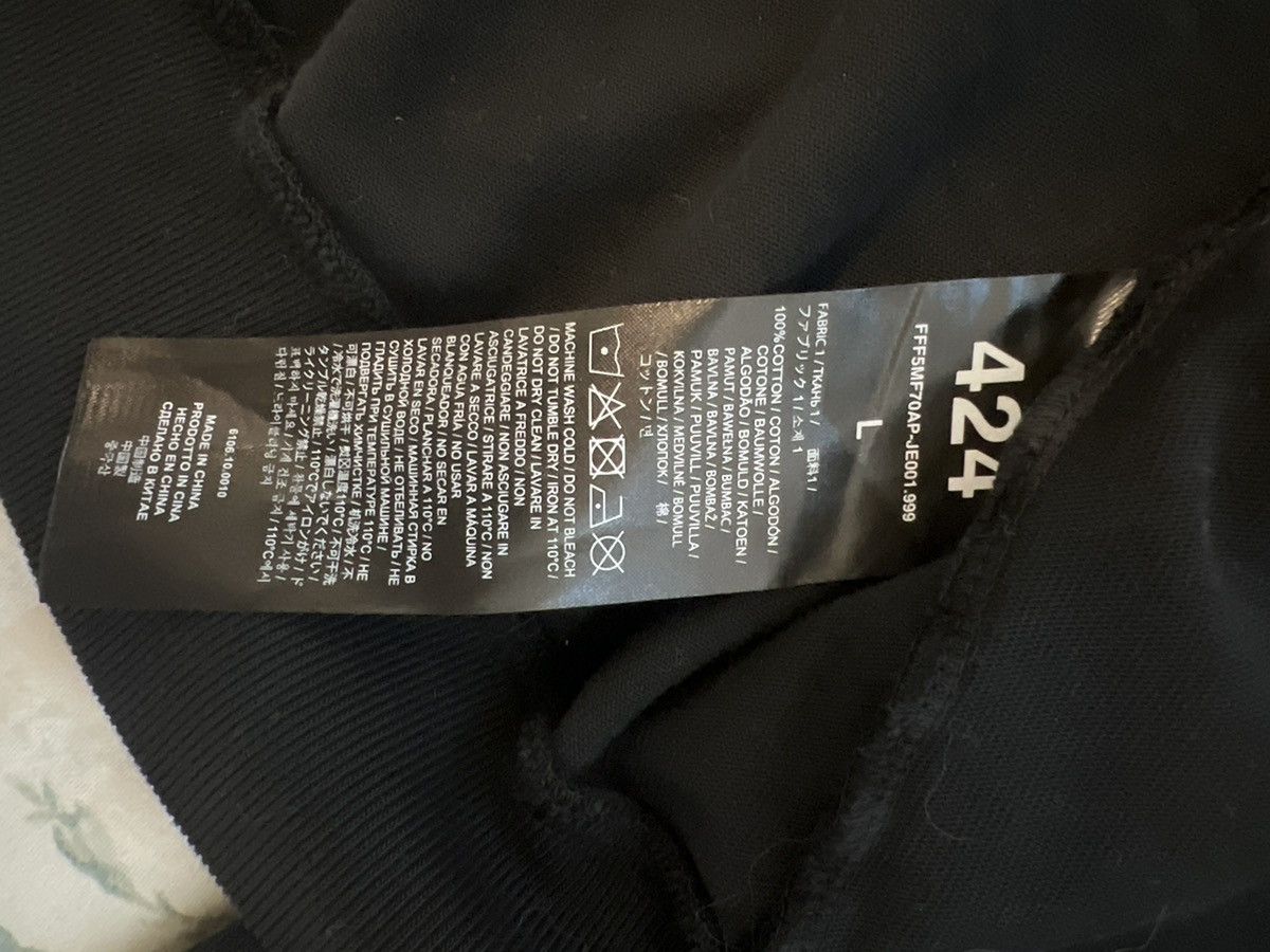 424 424 Academy Crest Zip-Up Hoodie - Black Size US L / EU 52-54 / 3 - 5 Thumbnail