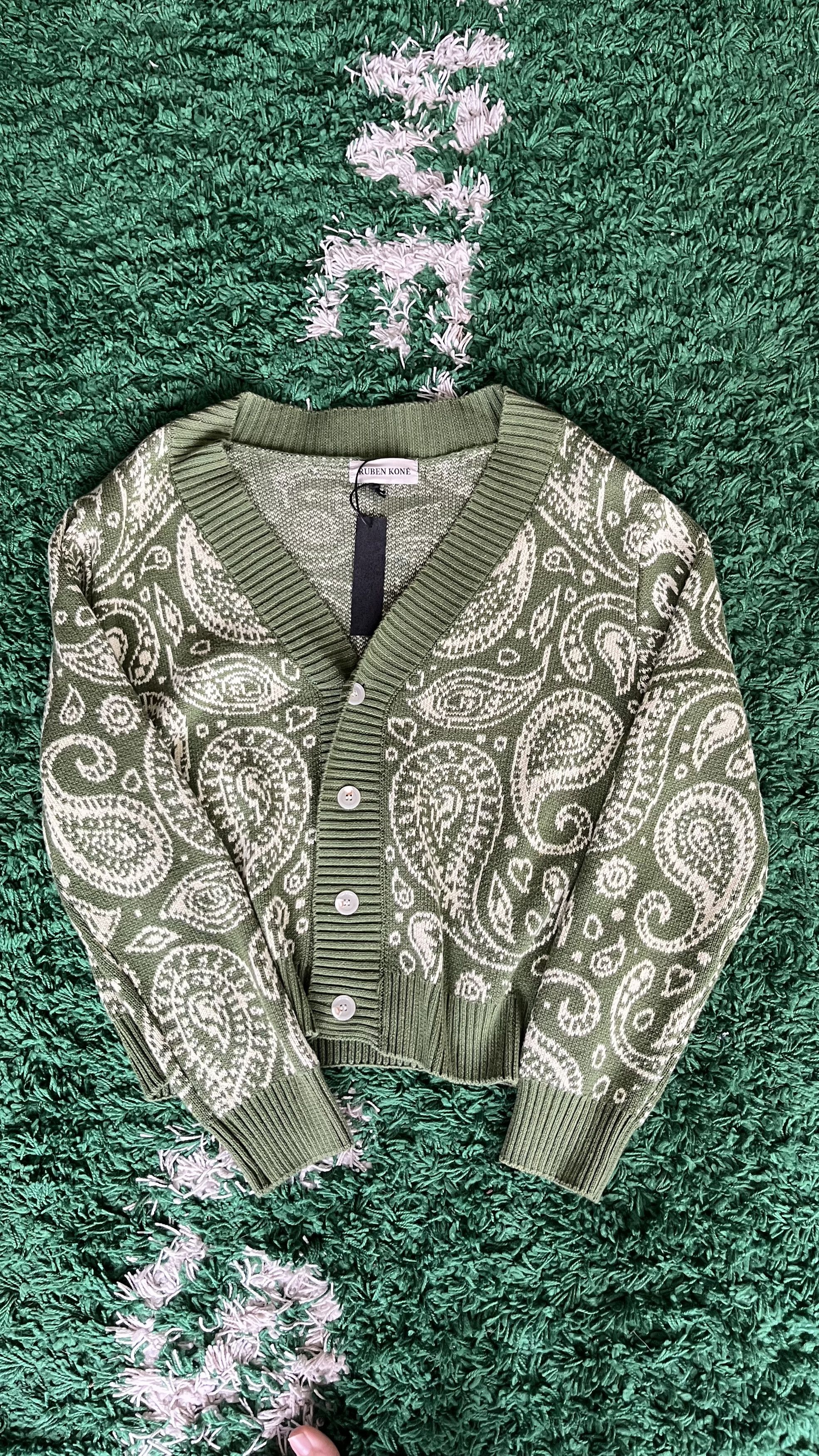 Ruben Kone Ruben kone green cardigan Size US M / EU 48-50 / 2 - 1 Thumbnail