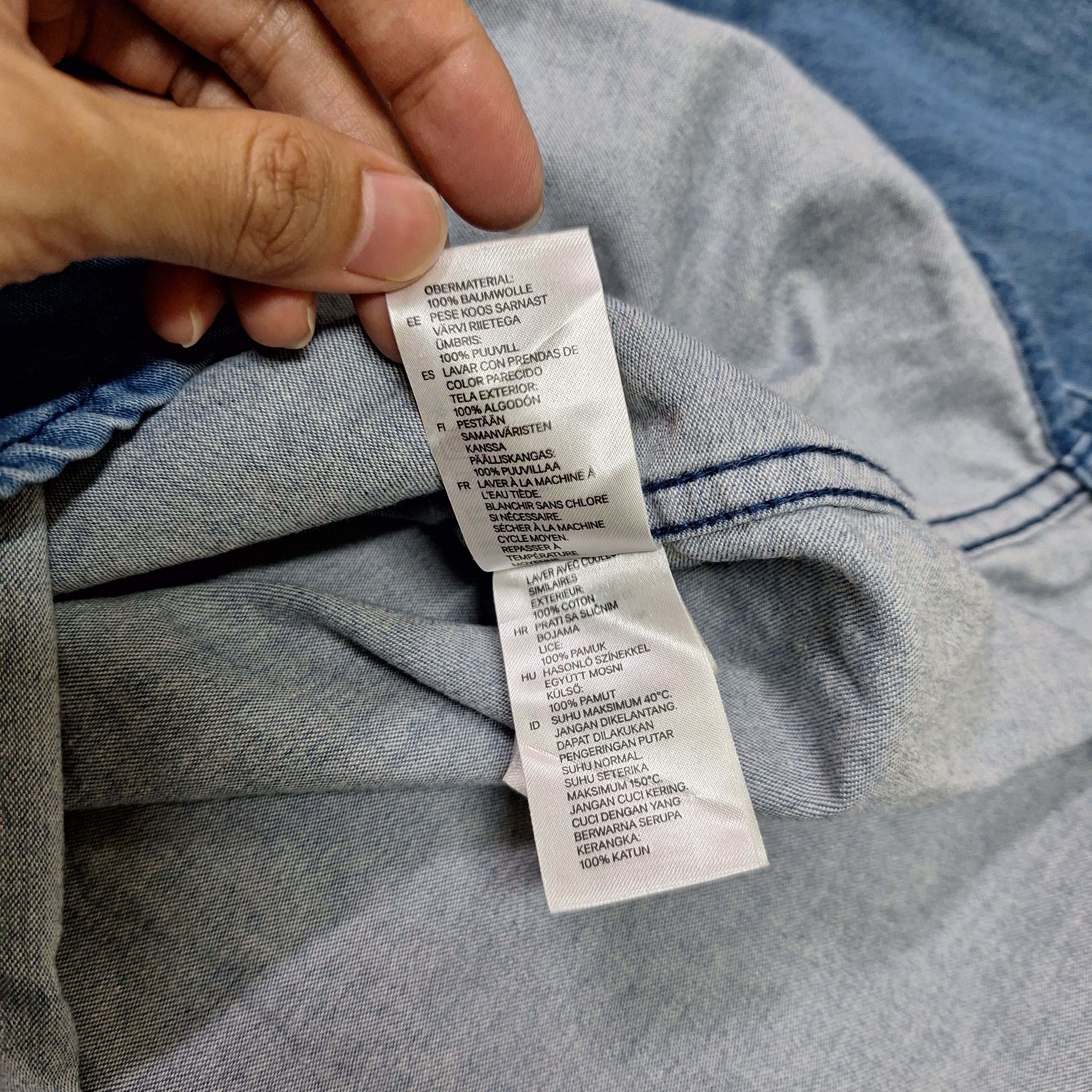 H&M H&M Button Up Denim Shirt Size US XS / EU 42 / 0 - 6 Thumbnail
