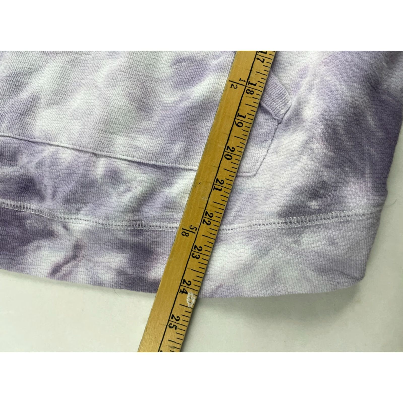 Vintage Maurices Hoodie Sweater Women’s Size M Purple White Tie Dye Pullover V-Neck Long Sleeve Knit Regular Size M / US 6-8 / IT 42-44 - 6 Thumbnail