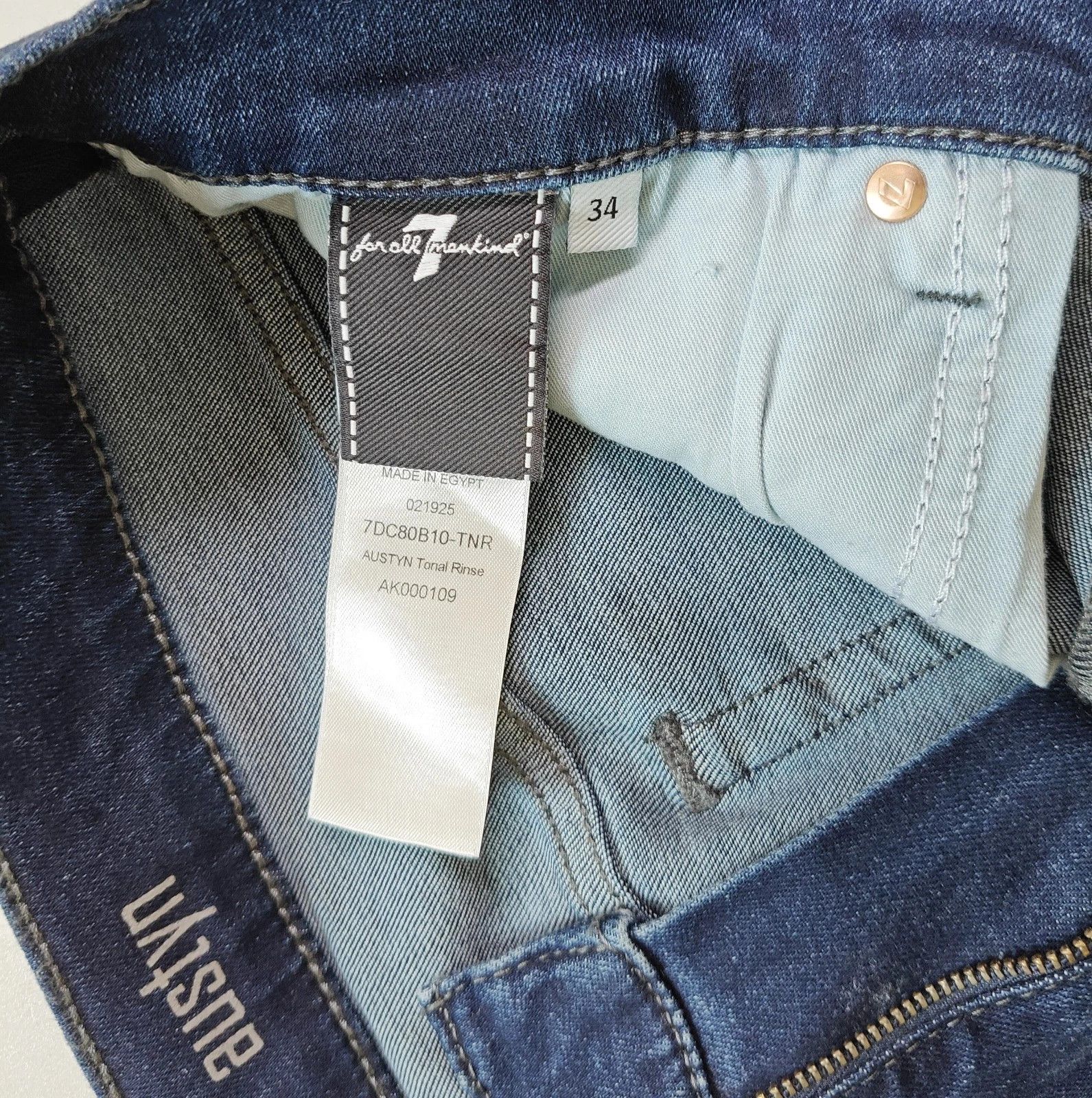 7 For All Mankind 7 For All ManKind AUSTYN Tonal Rinse JEANS T / 6030 Size US 34 / EU 50 - 8 Thumbnail