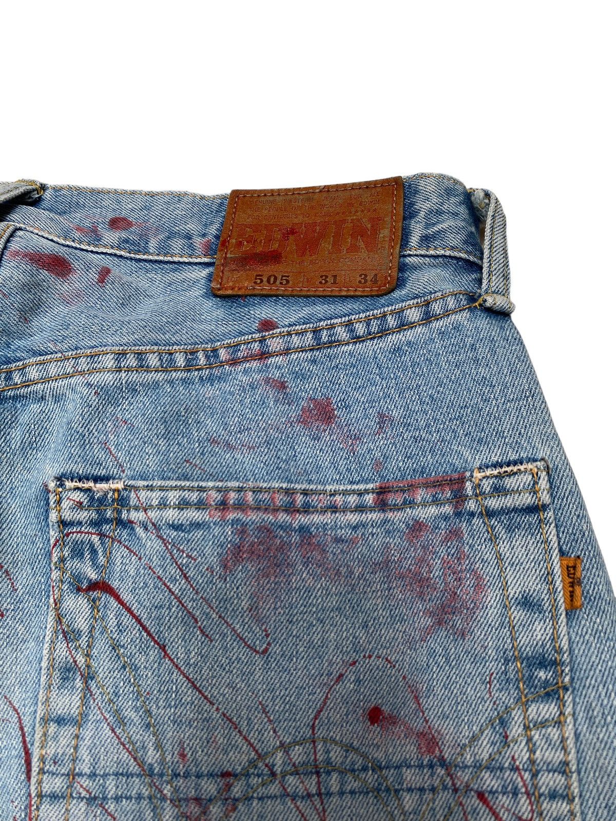 Edwin Vintage Brand Edwin Distressed Jeans 1990s Size US 30 / EU 46 - 10 Thumbnail