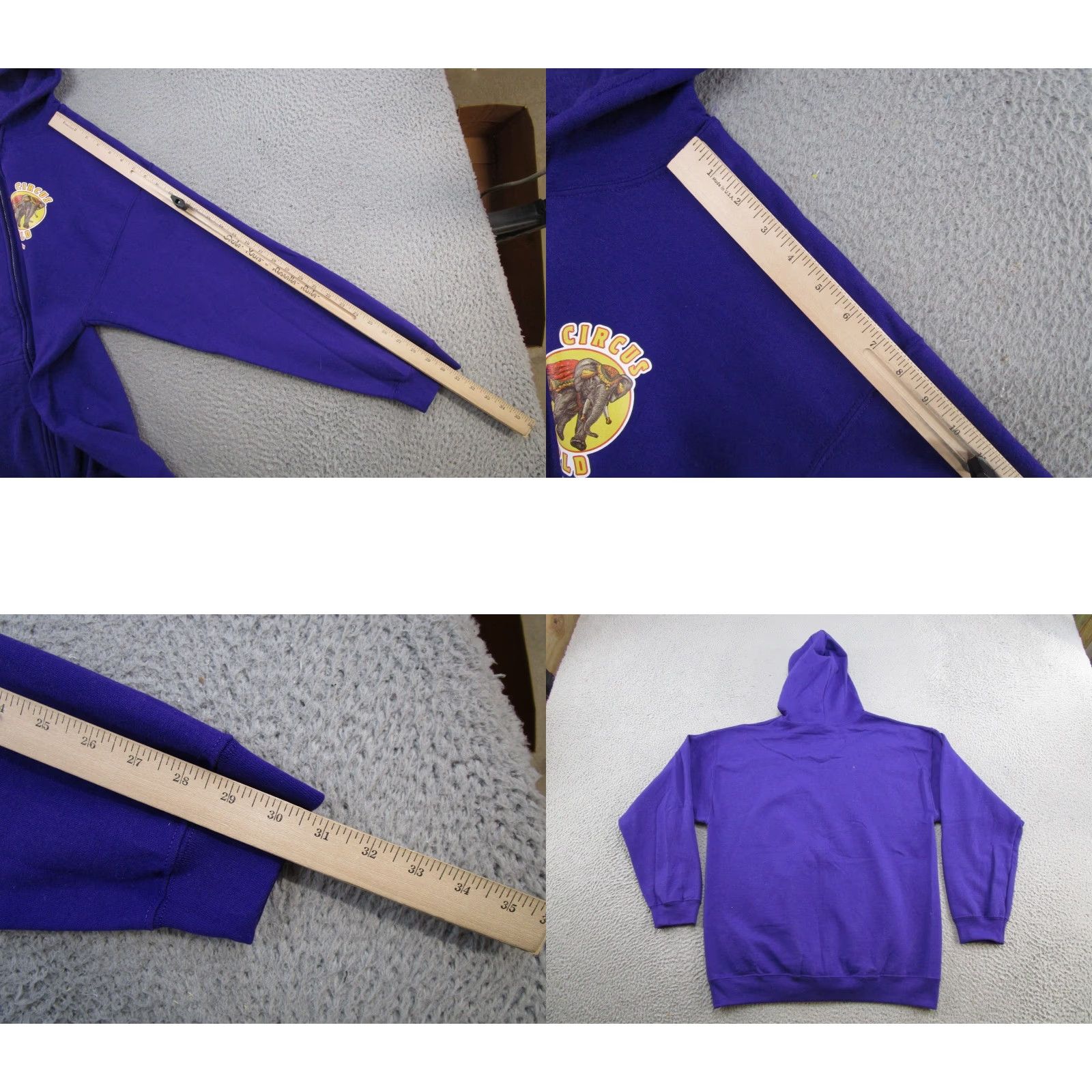 Gildan Gildan Circus World Hoodie Sweatshirt Purple Size L Mens Size US L / EU 52-54 / 3 - 8 Thumbnail
