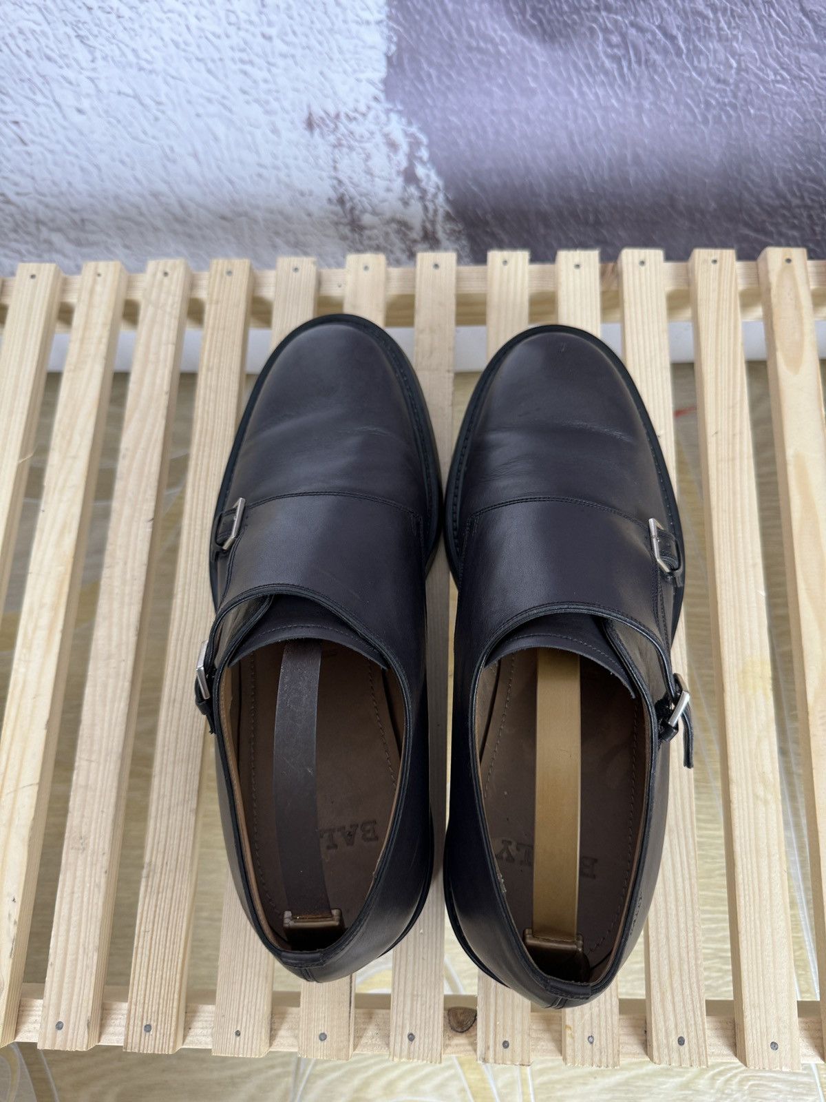Bally Bally Switzerland double monk leather casual formal shoes Size US 9 / EU 42 - 13 Thumbnail