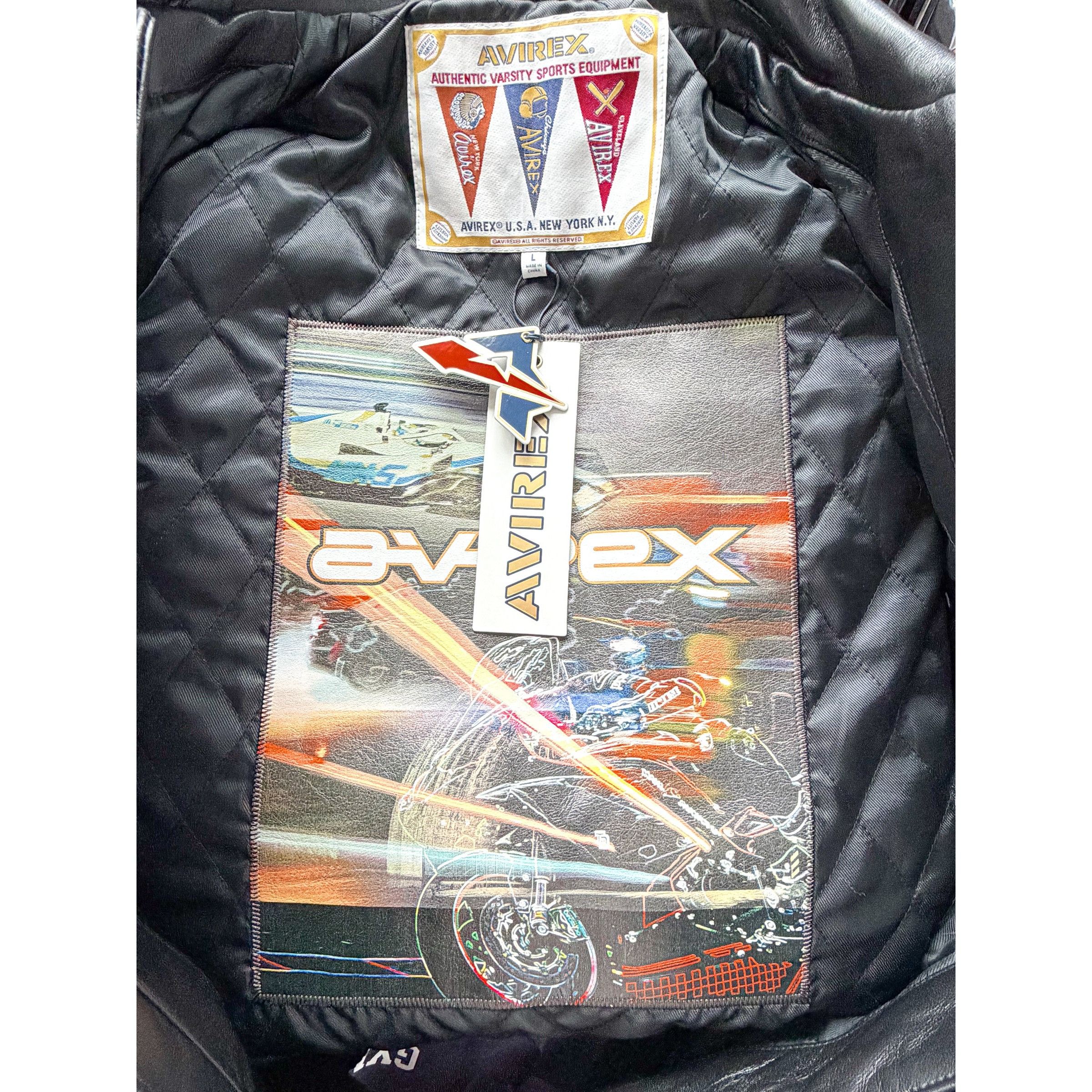 Avirex AVIREX Black Spider Leather Racer Jacket Size US L / EU 52-54 / 3 - 6 Thumbnail