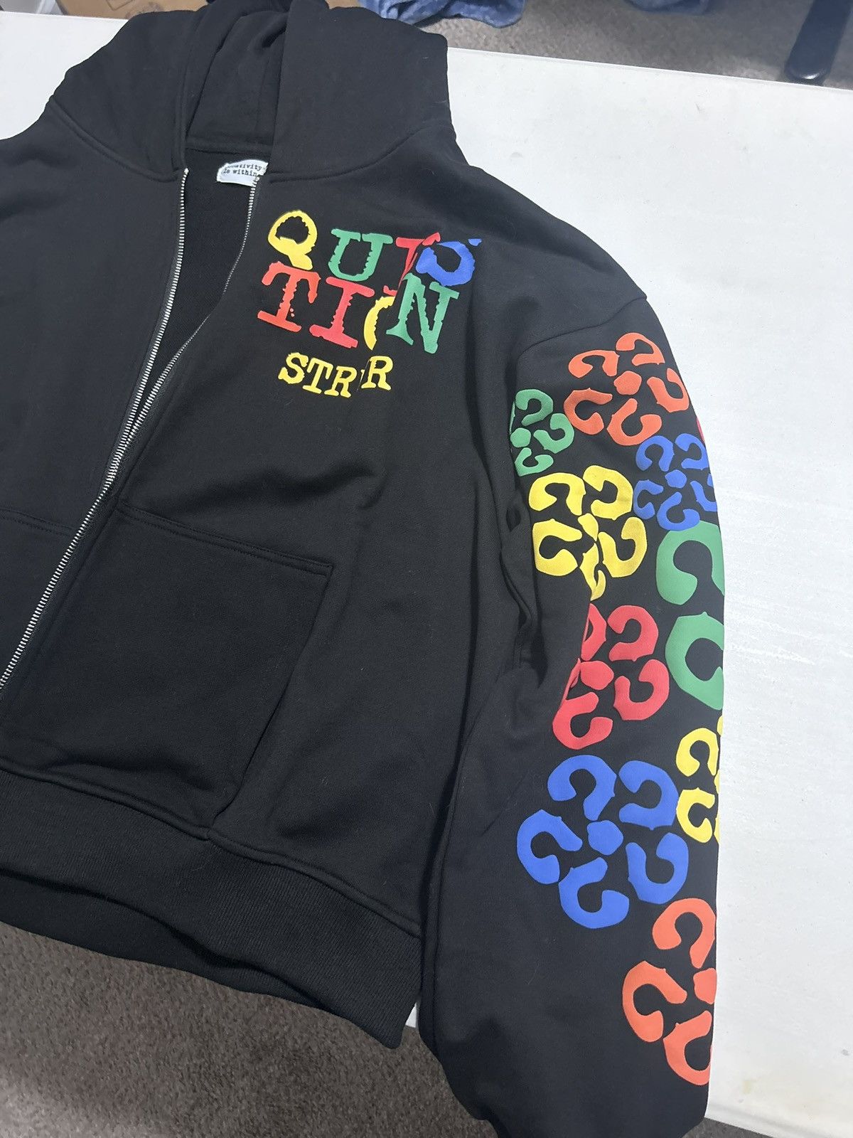 Other XXL Question Streetwear Zip Up Hoodie Size US XXL / EU 58 / 5 - 2 Thumbnail