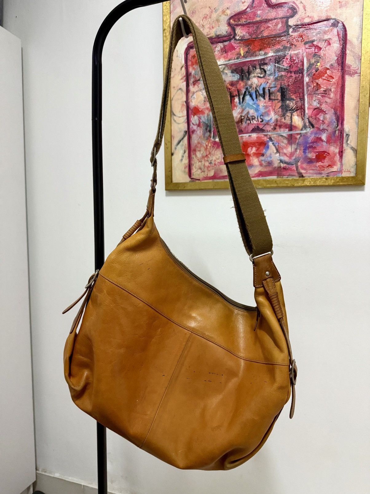 Japanese Brand Vintage Patina Fully Leather Shoulder sling bag Size ONE SIZE - 6 Thumbnail