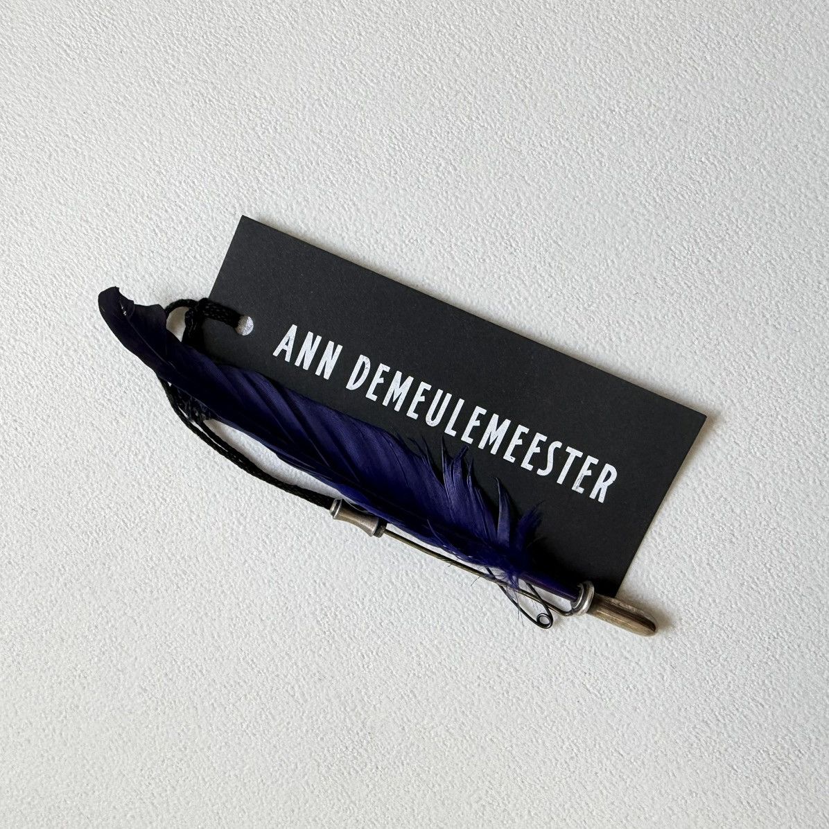 Ann Demeulemeester ‘Blue Feather’ Silver Pin Brooch Size ONE SIZE - 17 Thumbnail