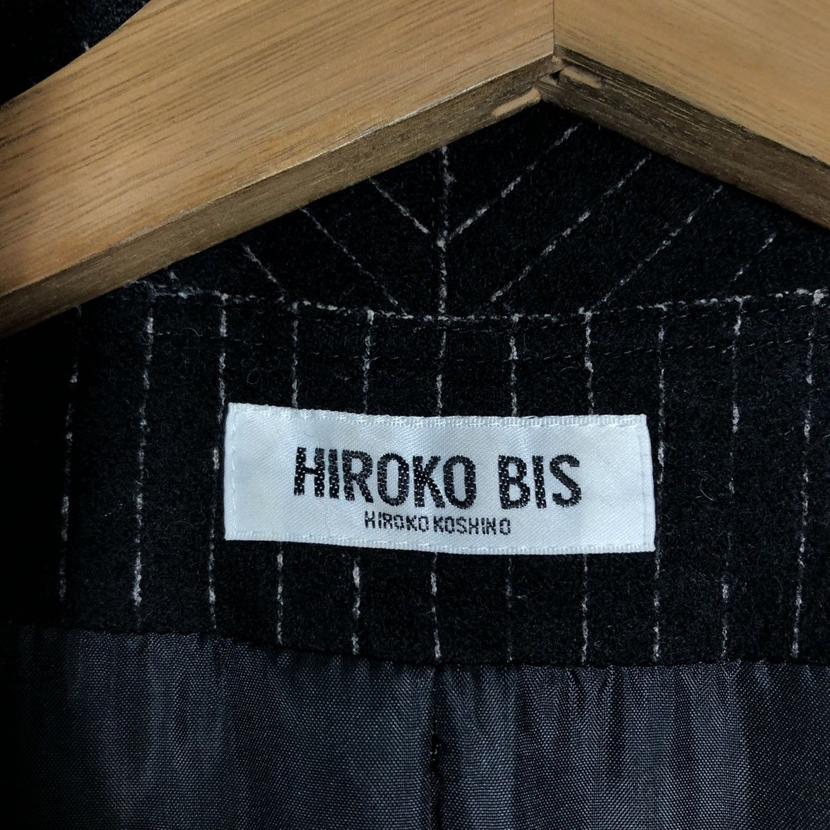 Hiroko Koshino Homme 🔥Vintage Cropped Biker Jacket Double Collar Hiroko Bis Size US M / EU 48-50 / 2 - 17 Thumbnail