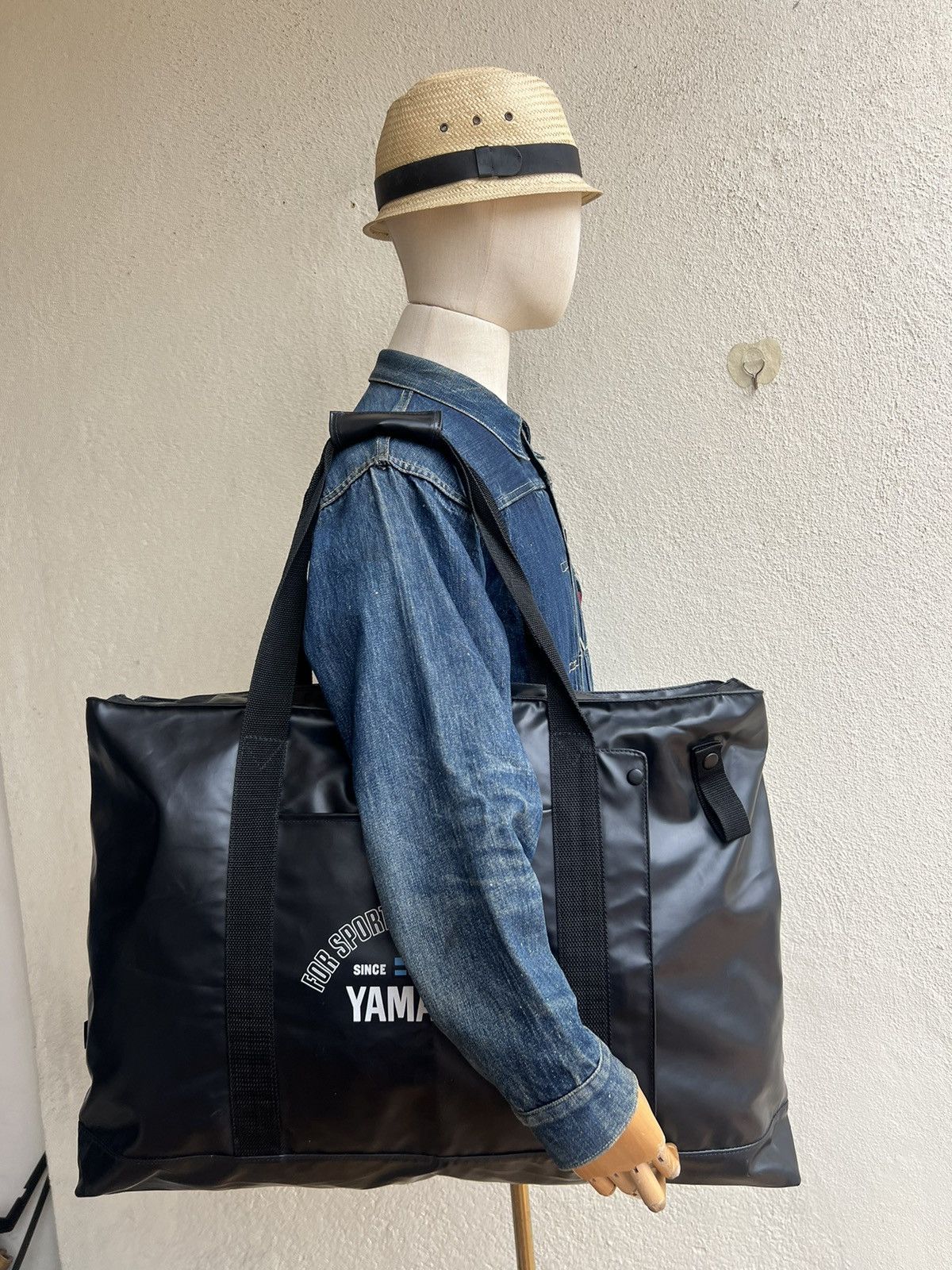 Vintage Vintage 90s Yamaha Japan Huge PU tote Bag Size ONE SIZE - 1 Thumbnail