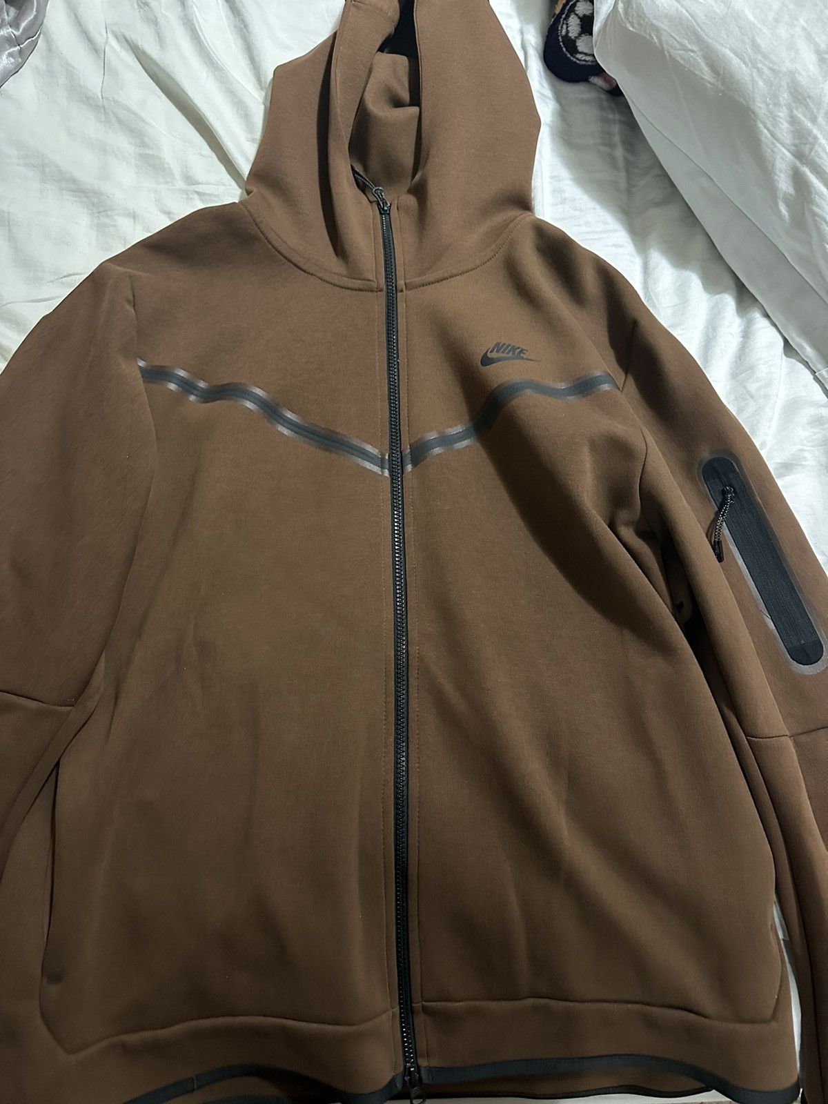 image of Nike Tech Fleece Full Tracksuit in Brown, Men's (Size 2XL)