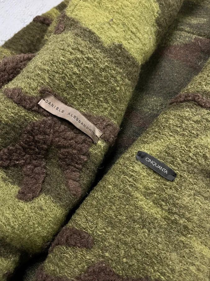 Daniele Alessandrini Daniele Alessandrini Camo Green Wool Detachable Hood Military Jacket Size US M / EU 48-50 / 2 - 11 Thumbnail