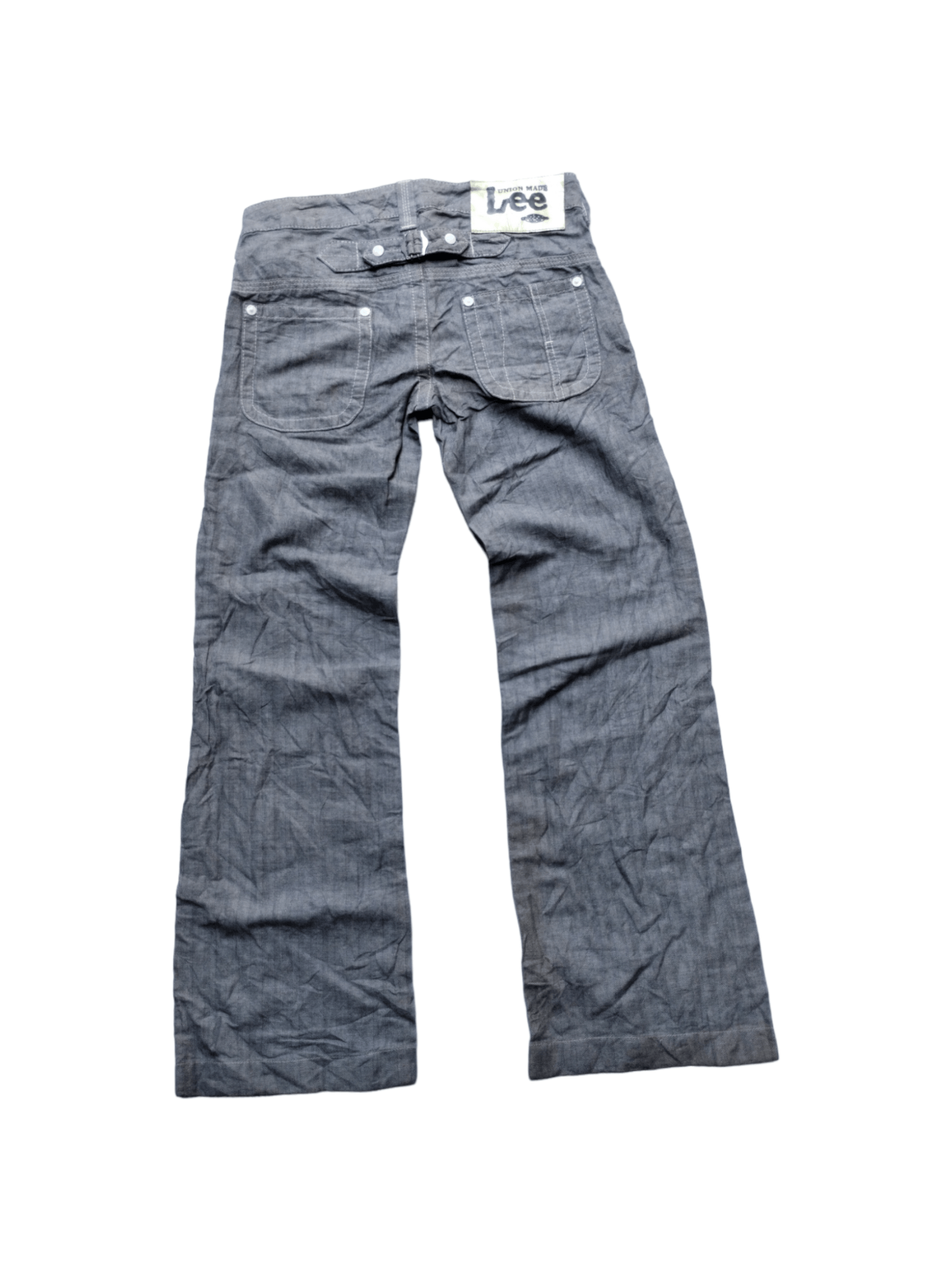 image of Hysteric Glamour x Vintage Lee Riders Buckleback Herringbone Pants in Heringbone Light (Size 32)