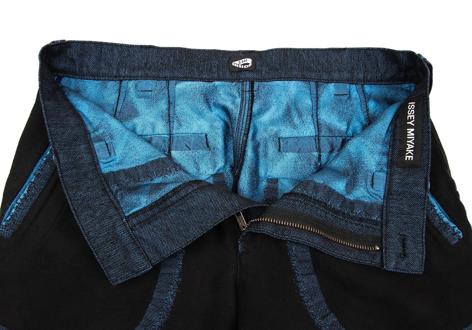 Issey Miyake A-POC INSIDE Trim Fade Design Pants in Black and Blue Size US 36 / EU 52 - 9 Thumbnail