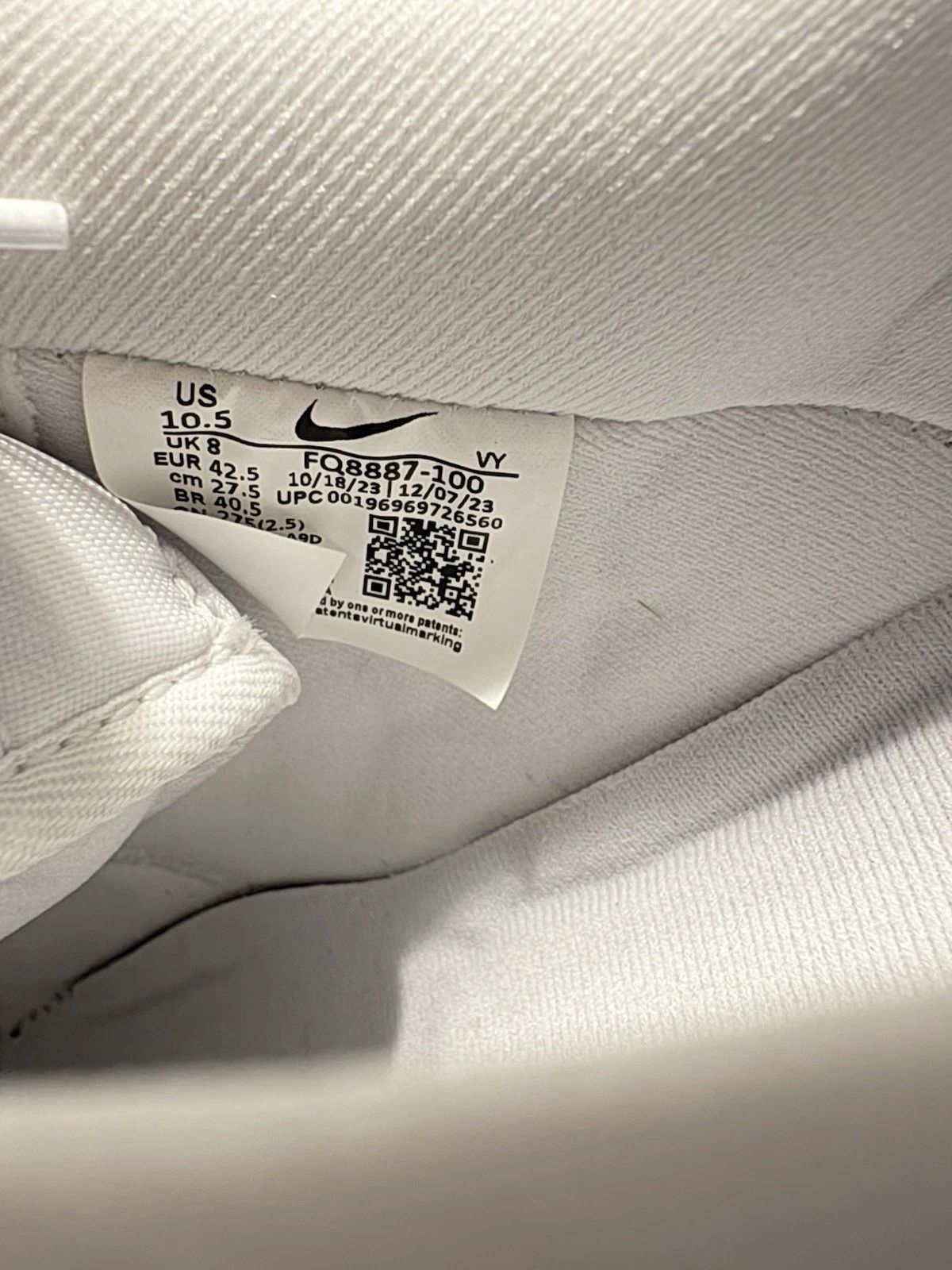 Nike New Size 10.5 - Nike Air Force 1 '07 Studded Swoosh Size US 10.5 / IT 40.5 - 5 Thumbnail